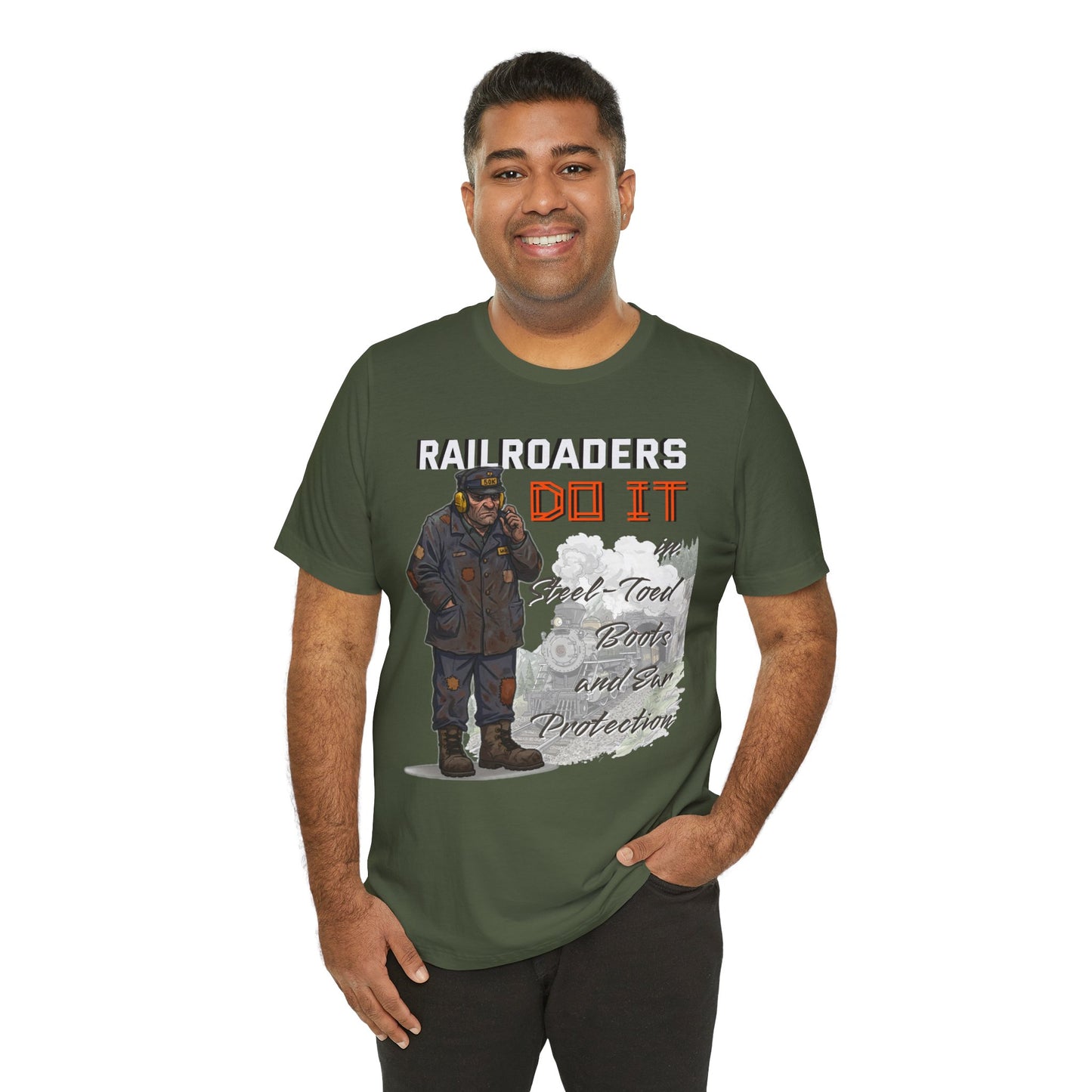 Funny Railroader Shirt, Train Lover Gift, Railroad Employee Tee, Conductor Gift, Railway Worker Shirt