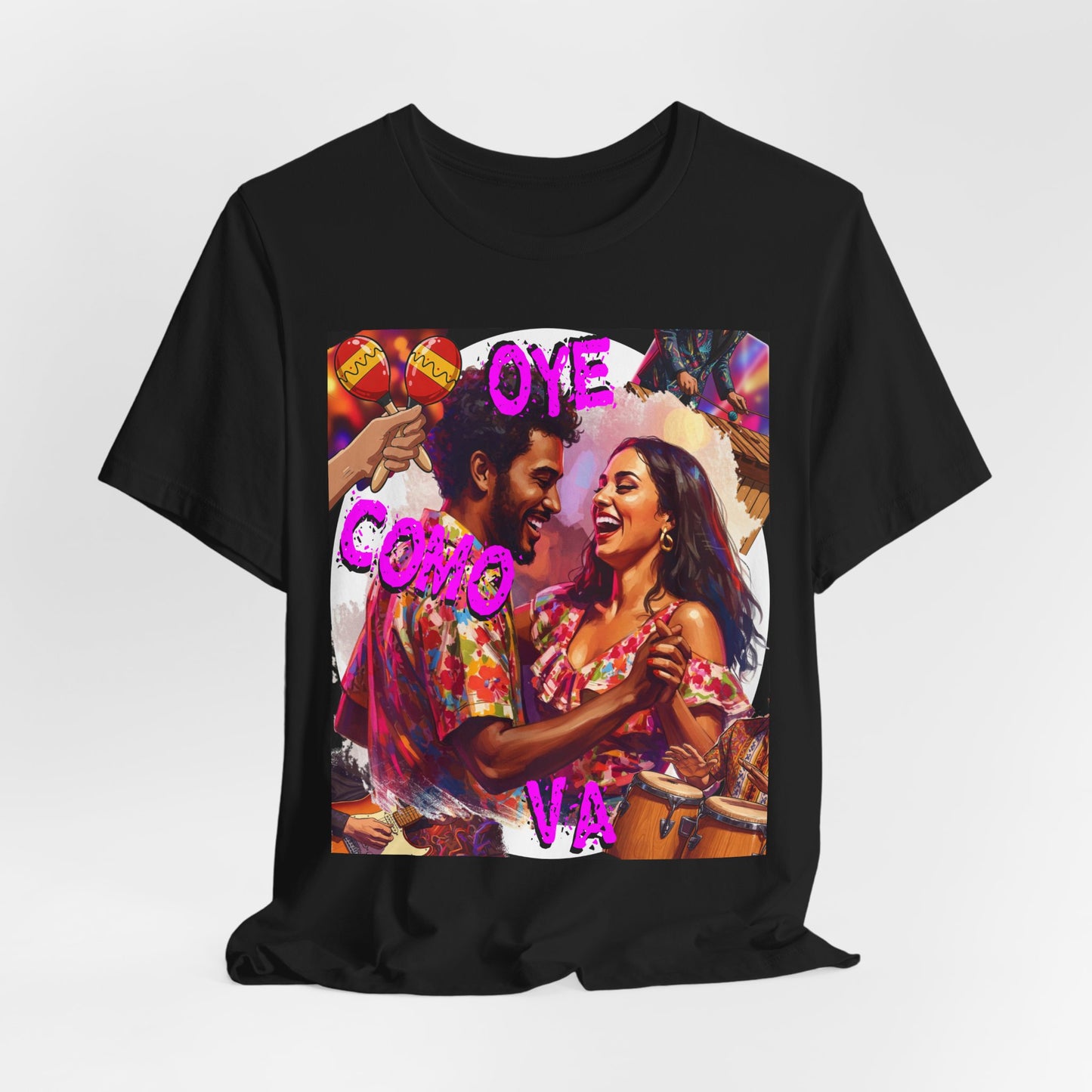 'Oye Como Va' Santana Inspired Tee for fans of Classic Rock and Latin Music
