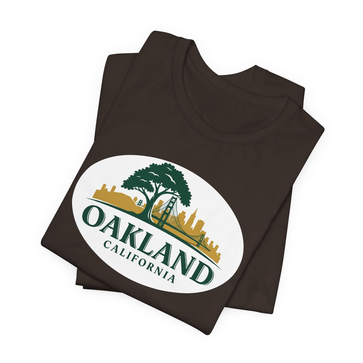 Oakland Cityscape Unisex Jersey Tee, Casual Wear, Gifts for Him/Her, Summer Fashion, Oakland California T-Shirt, Oakland Souvenir