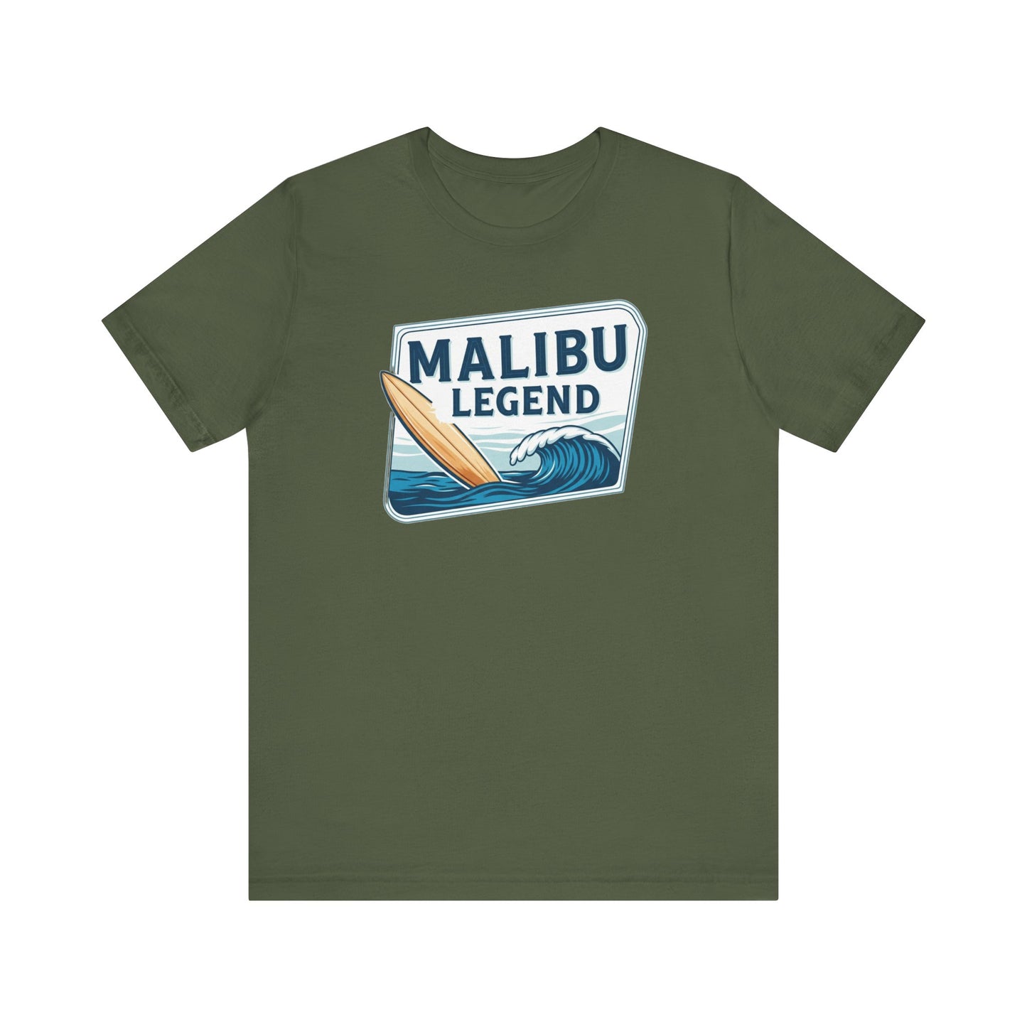 Malibu Legend Surf Tee | Unisex Jersey Short Sleeve Shirt, Beachwear, Summer Vibes, Surfing Gift, California Style, Malibu Souvenir Tee