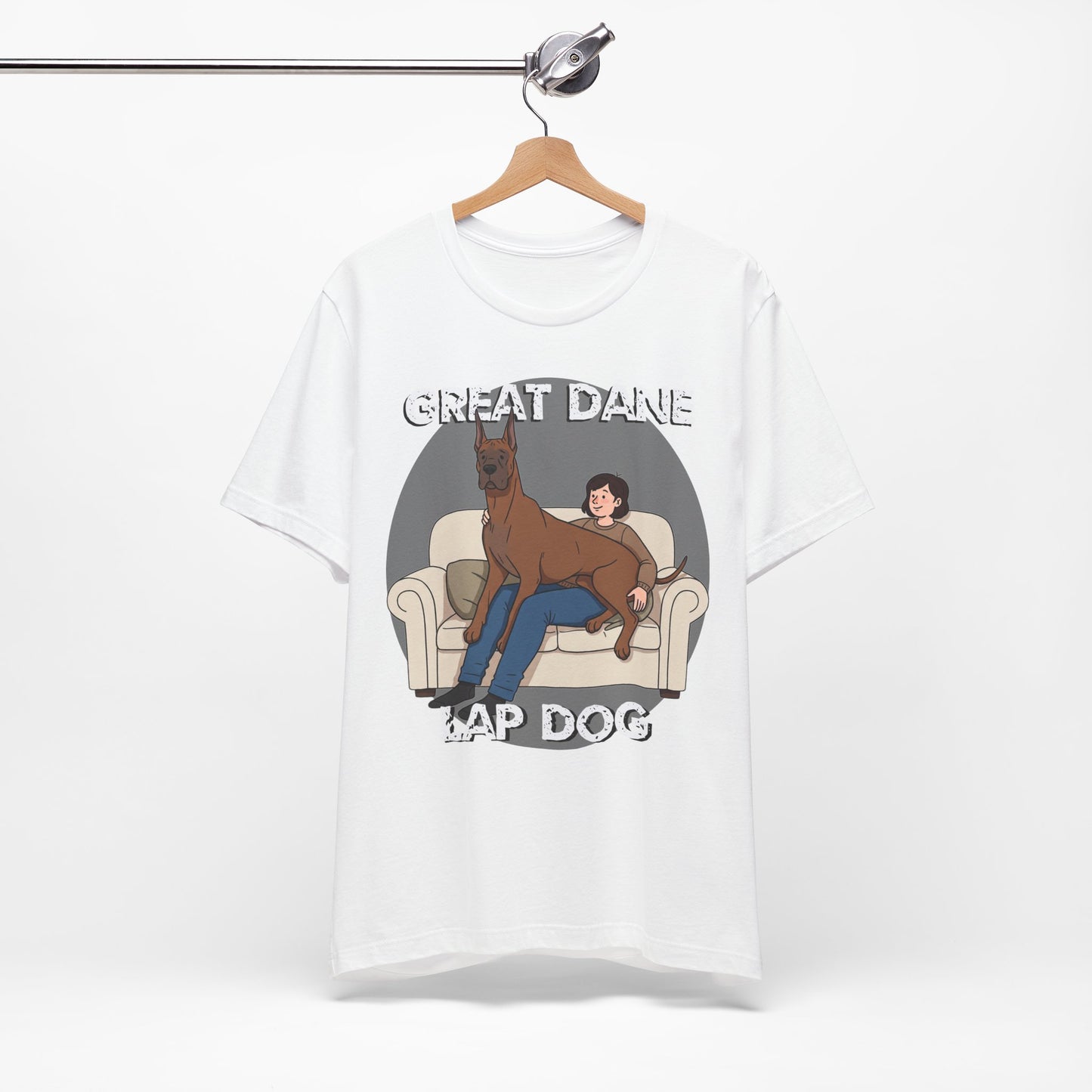 Great Dane Lap Dog Unisex Jersey Tee - Funny Perfect Gift for Dog Lovers - Schmartypants