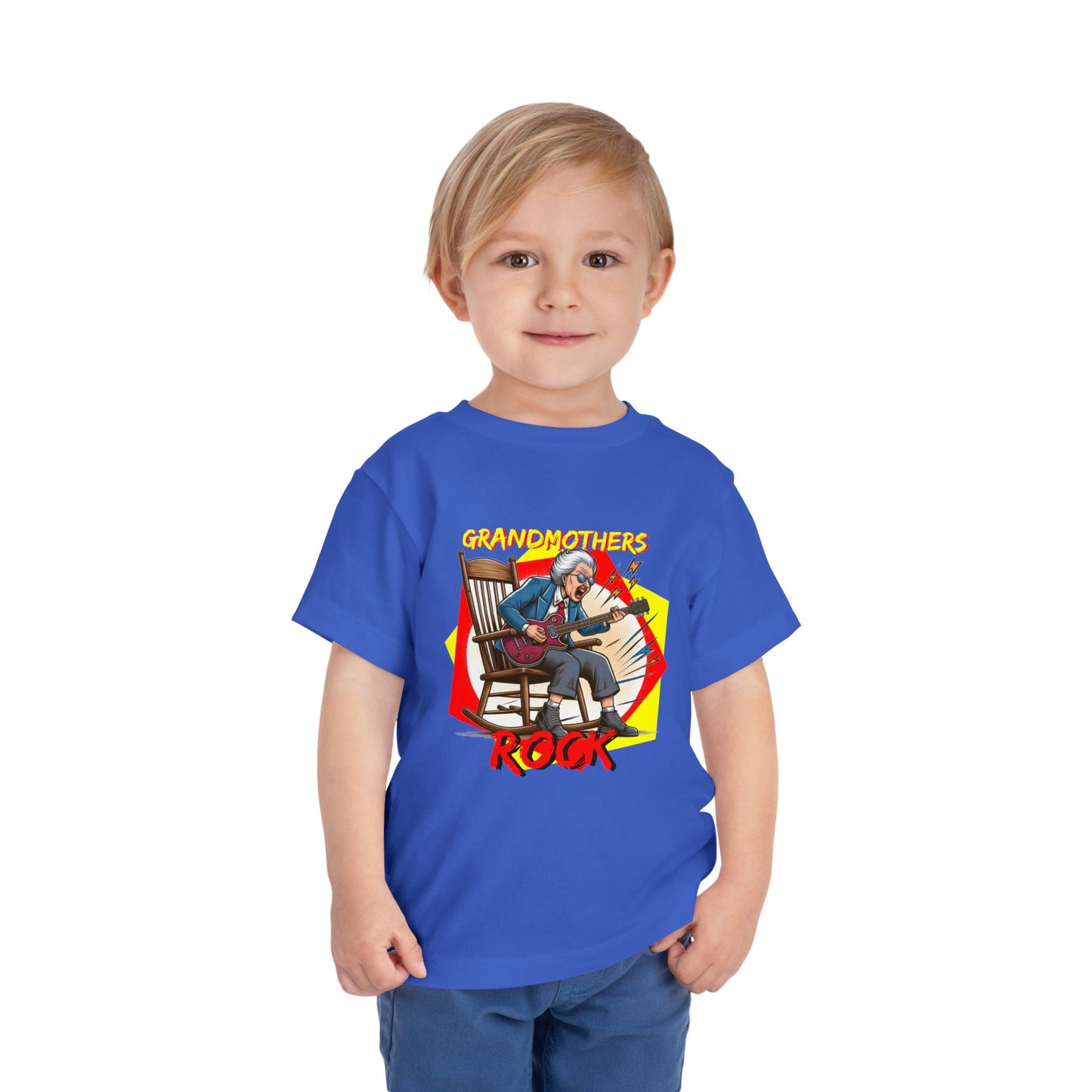 'Grandmothers Rock' Toddler T-Shirt - Funny Tee for Little Fans of the World's Best Grandmas - Schmartypants