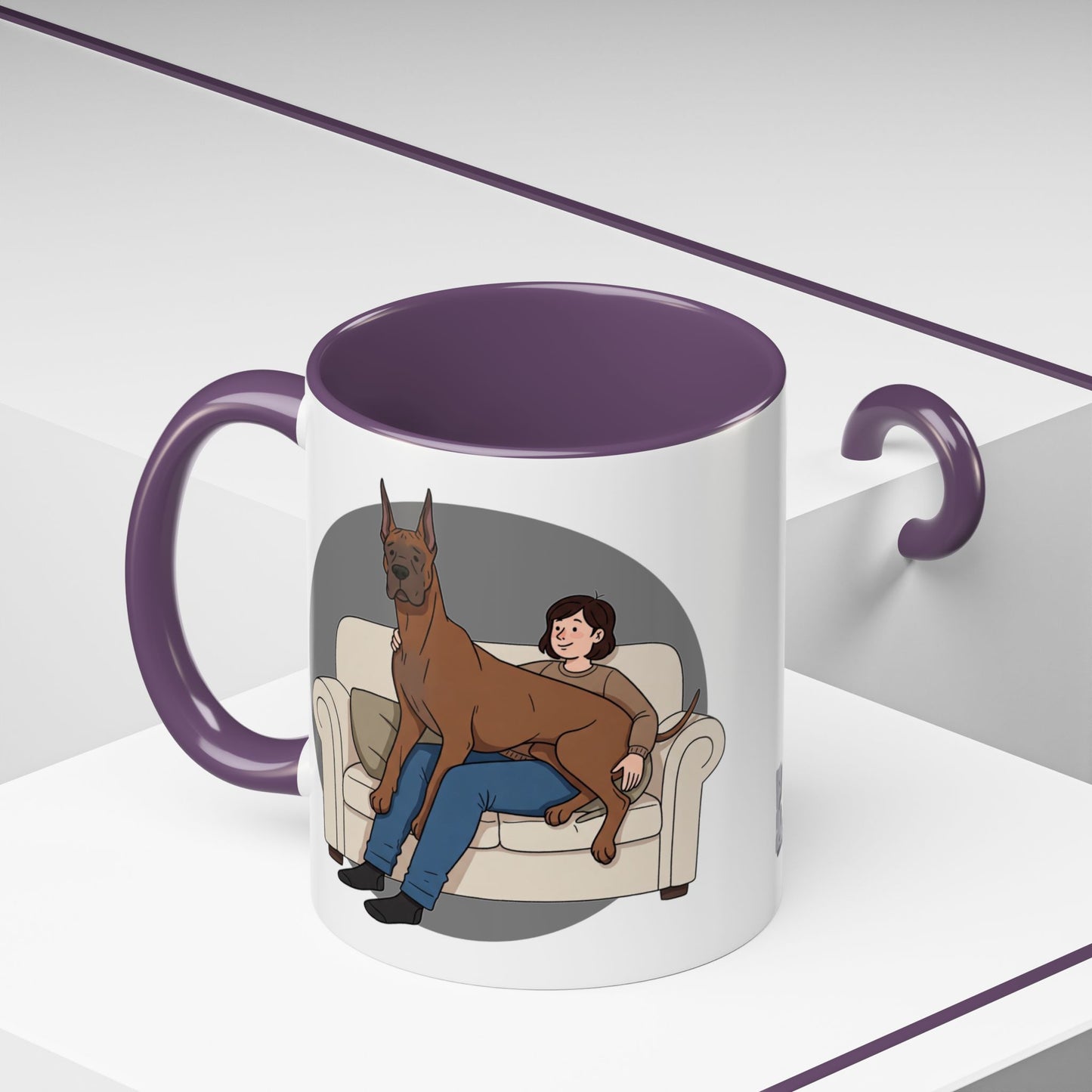 Great Dane Lap Dog Coffee Mug - Funny Pet Lover Gift - Schmartypants