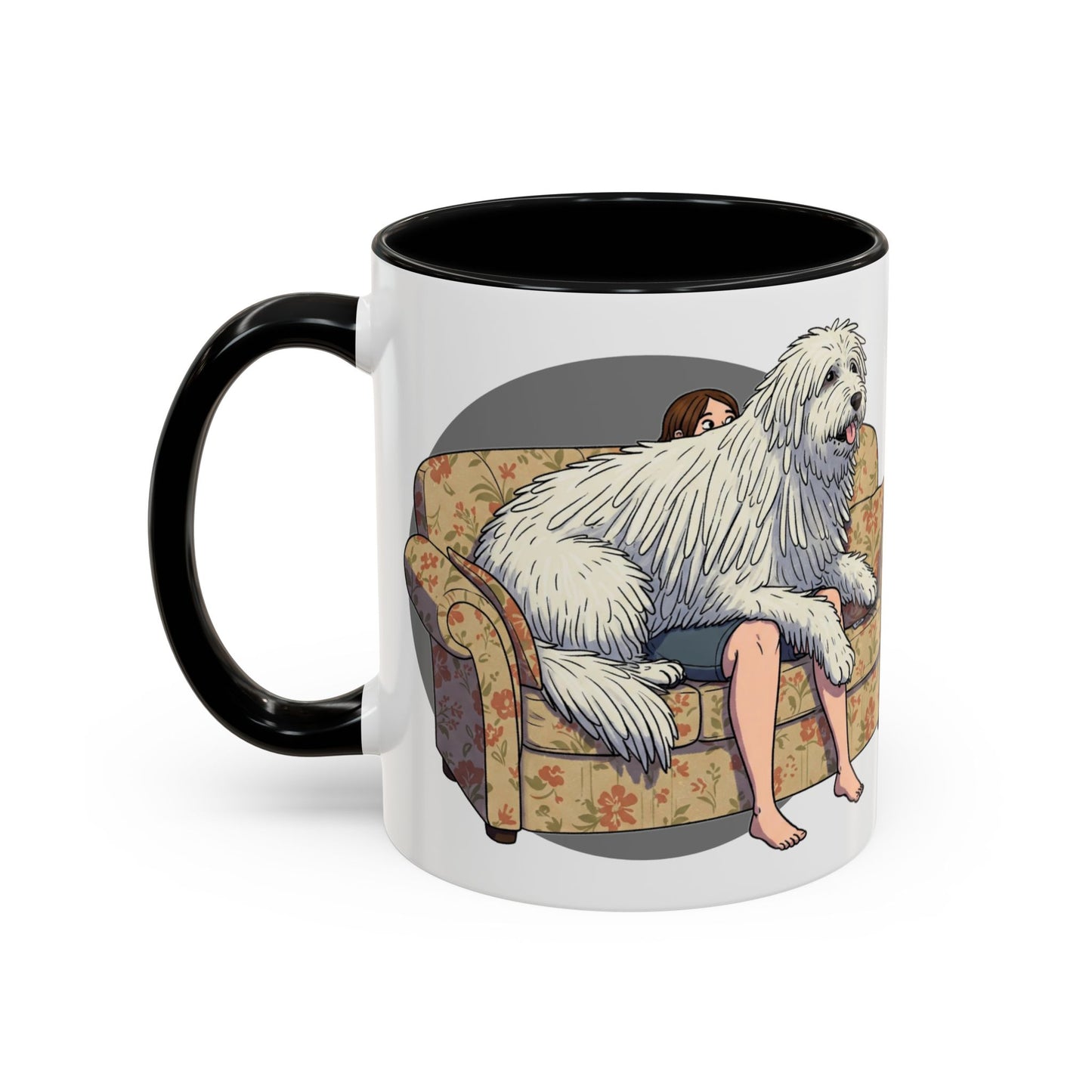 Komondor Lap Dog Coffee Mug - Funny Pet Lovers Gift - 11oz & 15oz - Schmartypants