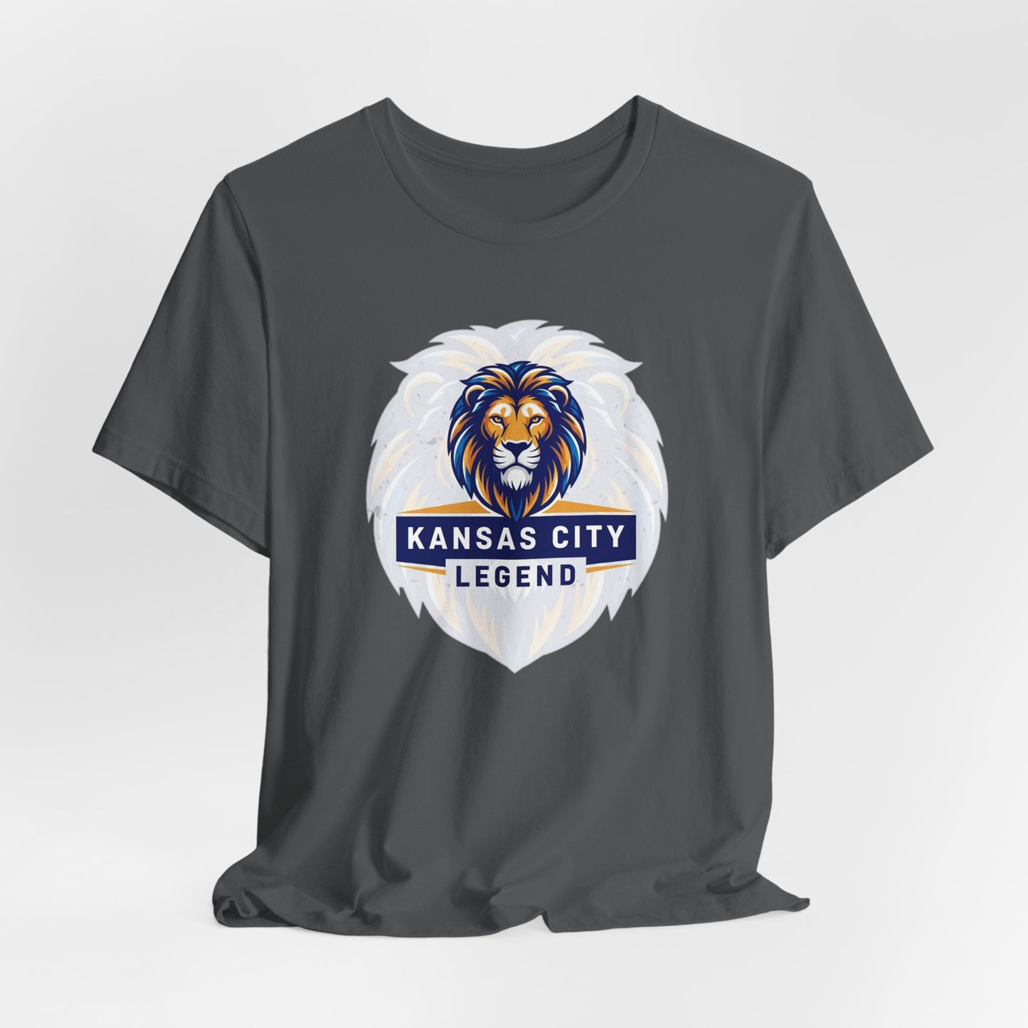 Kansas City Legend Lion Tee - Unisex Jersey T-shirt, Gift for Sports Fans, Casual Wear, Team Spirit, Birthday Present