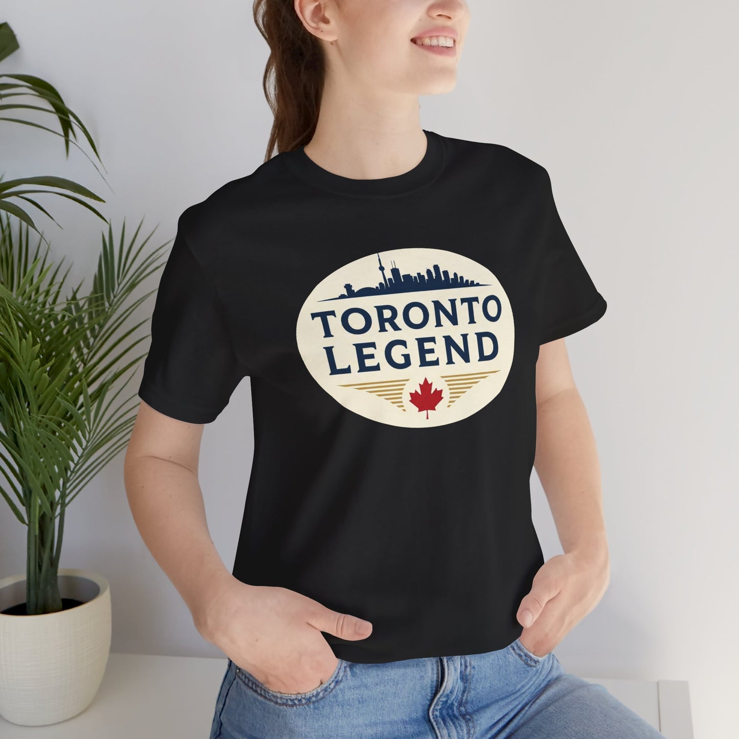 Toronto Legend Unisex Jersey Short Sleeve Tee, Toronto T-Shirt, Travel Shirt, Canada Souvenir, Gift for Travelers, Casual Wear