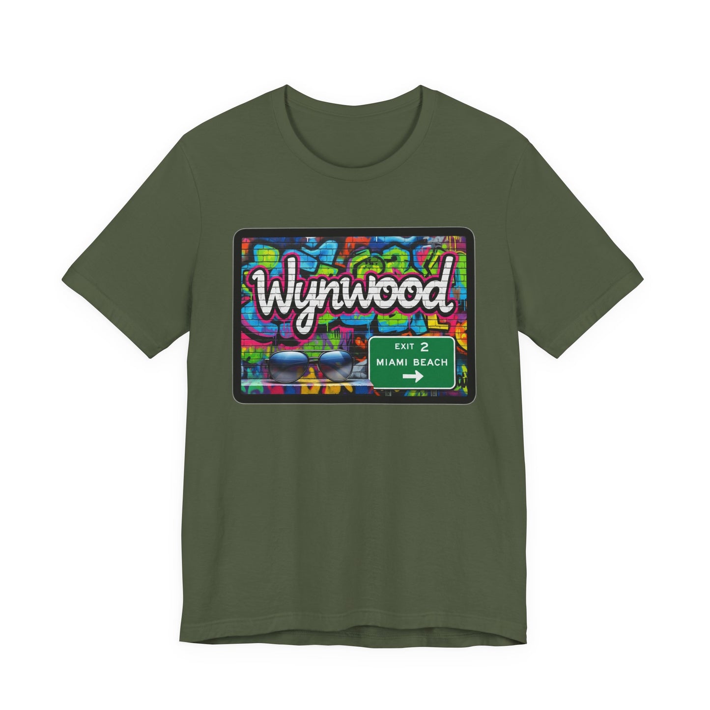 Wynwood Art Scene Tee, Unisex Graphic T-Shirt, Miami Beach Gift, Street Art Apparel, Casual Wear, Travel Inspiration