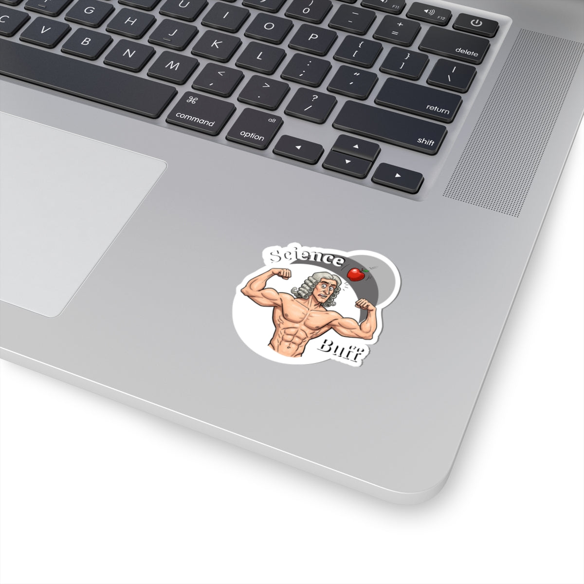 Hilarious Science Buff Kiss-Cut Stickers, Science-Themed Stickers, Funny Stickers for Students, Laptop Decals, Educational Home Decor, Isaac Newton Fans - Schmartypants