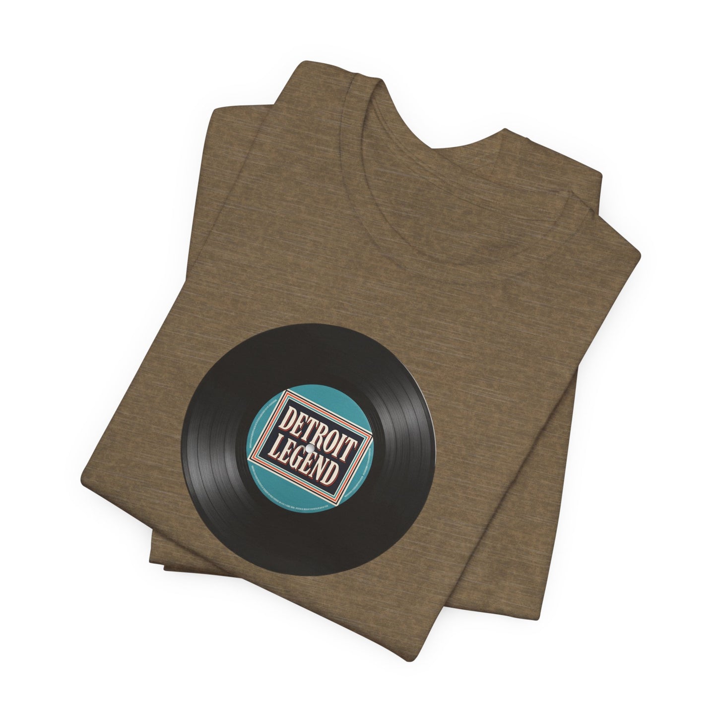 Detroit Legend Vinyl Record Tee, Music Lover Shirt, Unisex Casual Wear, Gift for Music Fans, Retro Record T-Shirt, Motown Shirt