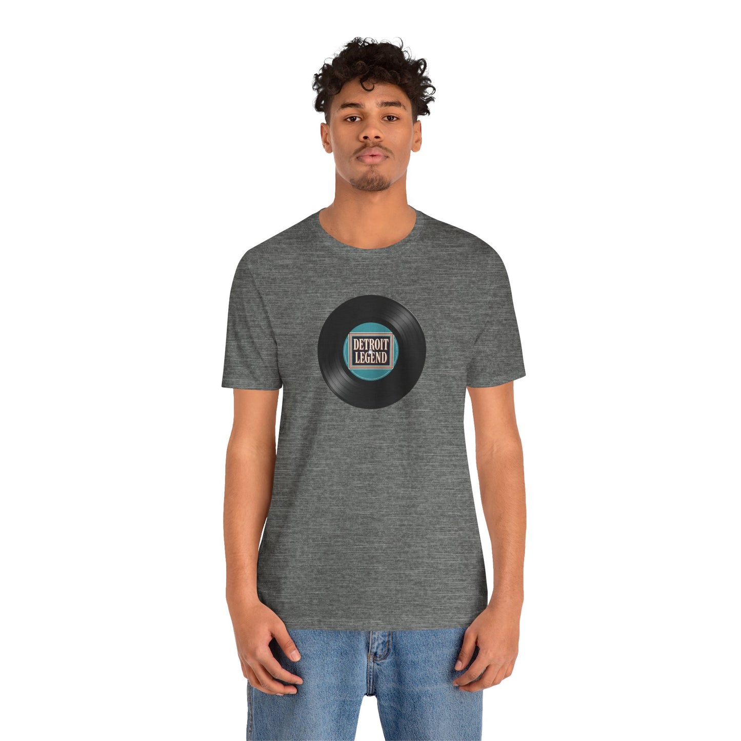 Detroit Legend Vinyl Record Tee, Music Lover Shirt, Unisex Casual Wear, Gift for Music Fans, Retro Record T-Shirt, Motown Shirt