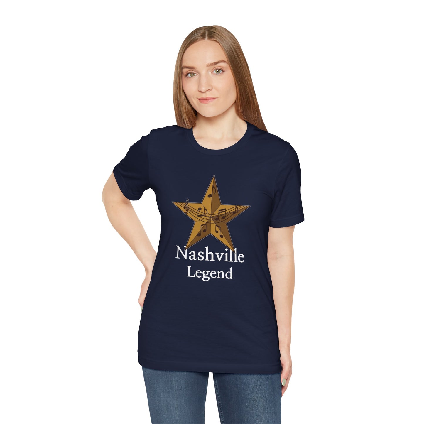 Nashville Legend Tee, Unisex Jersey T-Shirt, Country Music Apparel, Gift for Musicians, Nashville Souvenir, Western Style Clothing