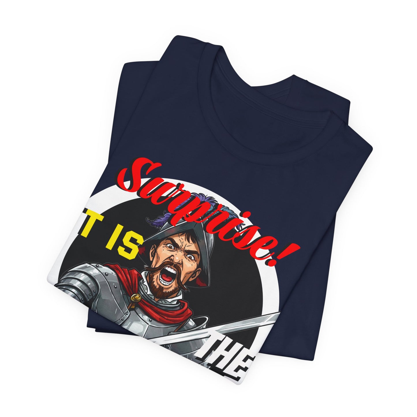 Hilarious Spanish Inquisition T-Shirt, British Humor Tee, Unisex Short Sleeve, Ideal for Parties, Gifts, Comedy Lovers