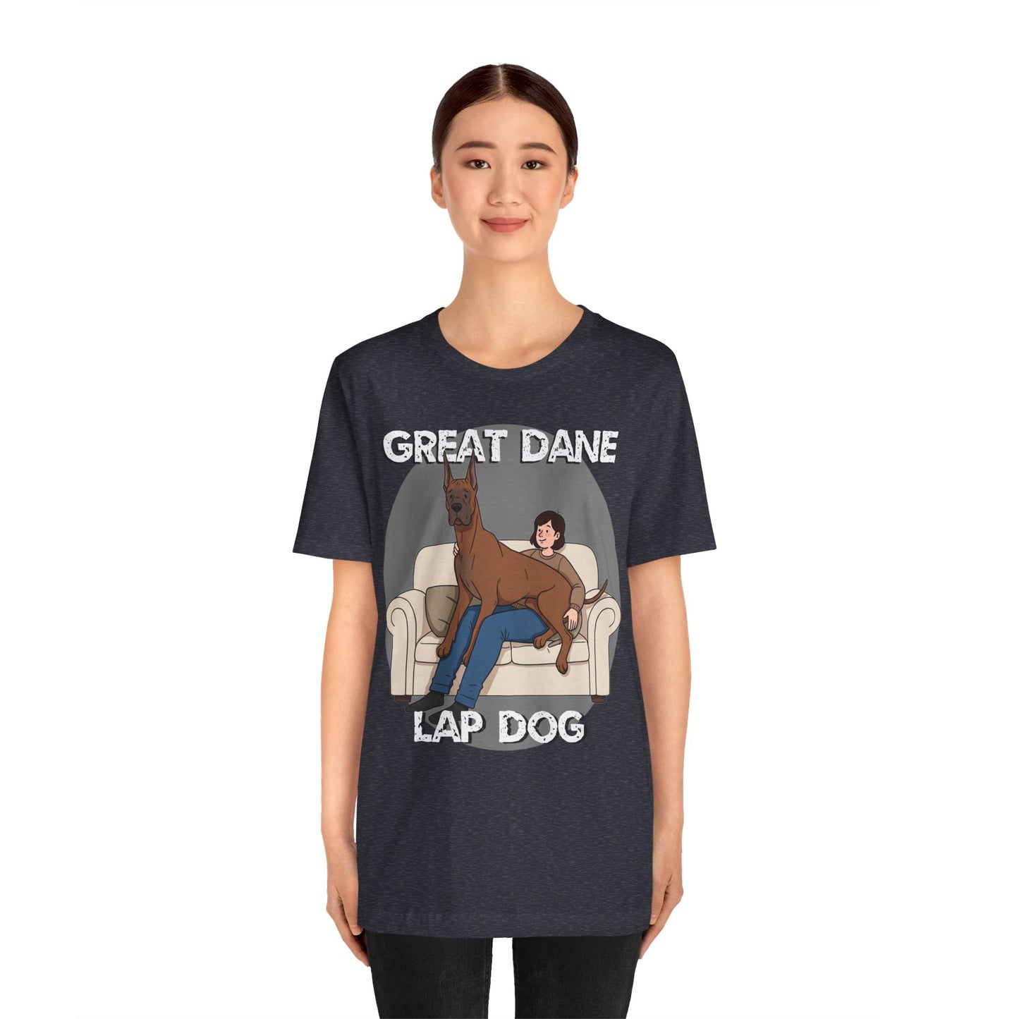 Great Dane Lap Dog Unisex Jersey Tee - Funny Perfect Gift for Dog Lovers - Schmartypants