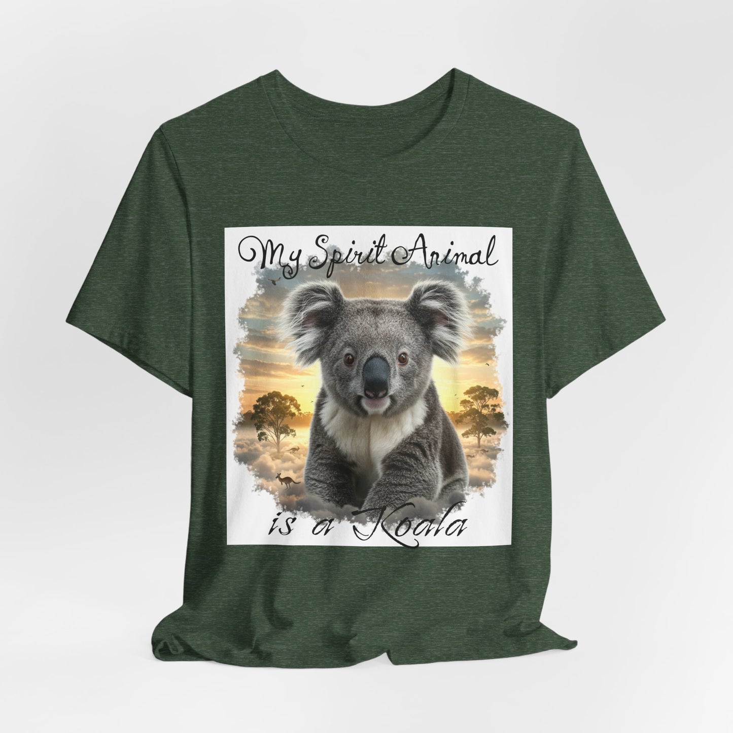 'My Spirit Animal is a Koala' Unisex Jersey Tee - Nature Lover's Gift - Beautiful Aussie Shirt - Schmartypants