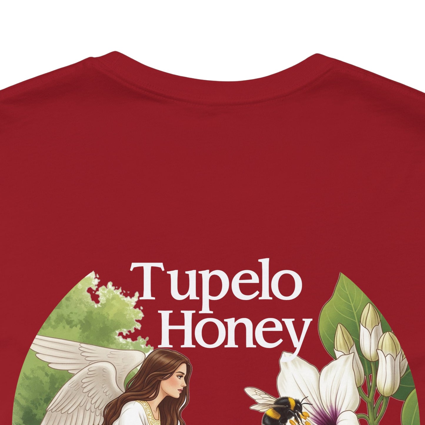 Elegant Tupelo Honey Unisex Tee, Angel Van Morrison Song Inspired Shirt, Concert-Goers Gift, Double-Sided Blossom Tee, Music Fans Present,