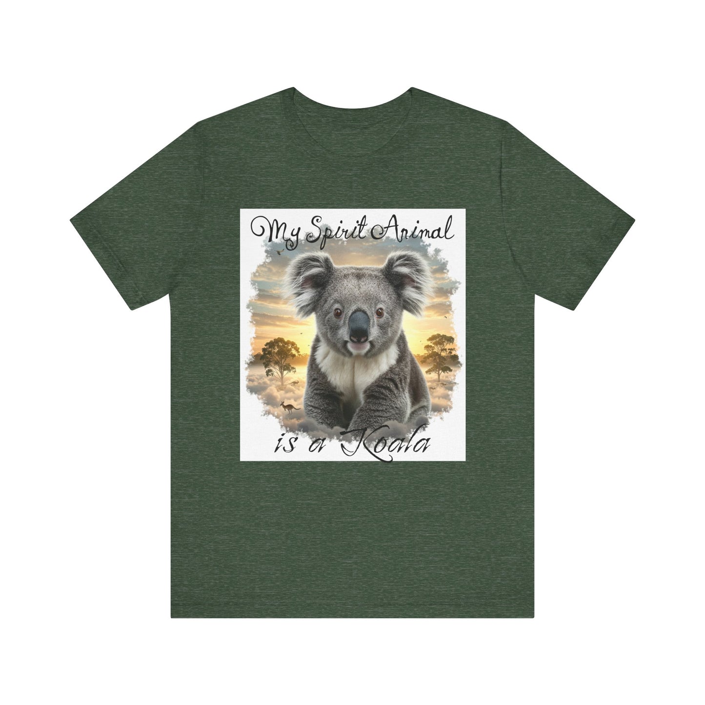 'My Spirit Animal is a Koala' Unisex Jersey Tee - Nature Lover's Gift - Beautiful Aussie Shirt - Schmartypants