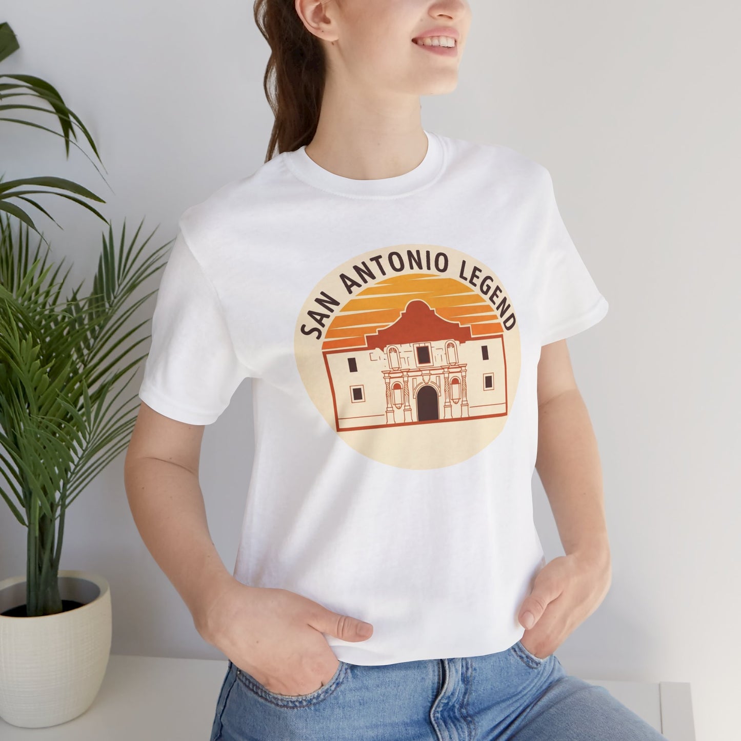 San Antonio Legend Tee, Vintage Style T-Shirt, Casual Wear, Souvenir Gift for Travelers, Summer Outing