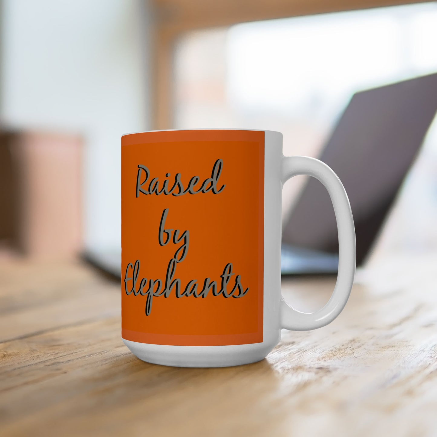 Funny Elephant Family Ceramic Mug - Perfect Gift for Animal Lovers, Wildlife Lovers, Elephant Fans - Schmartypants