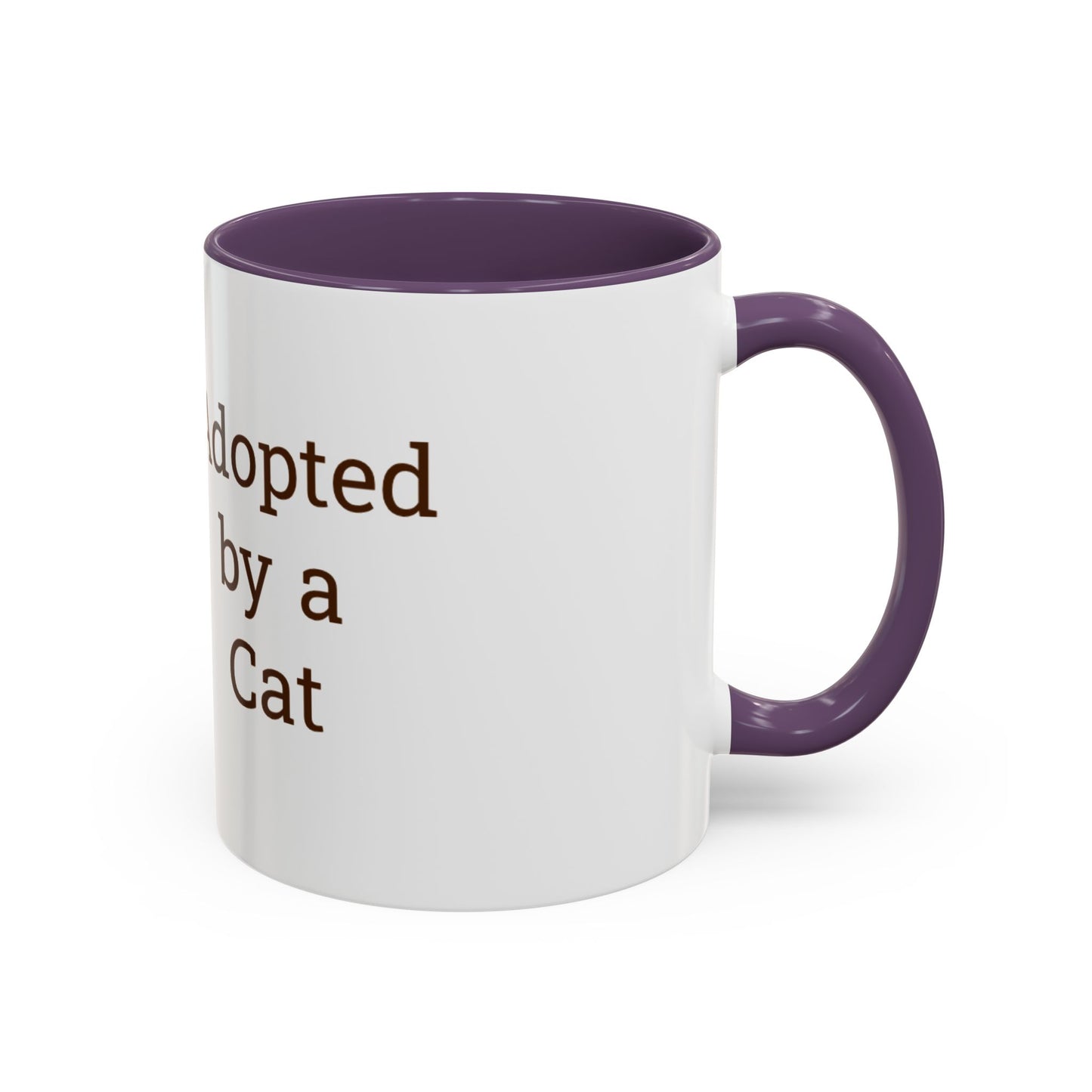 Adopted by a Cat Accent Coffee Mug - Perfect Gift for Cat Lovers - Funny Cat - Feline Humor - Schmartypants