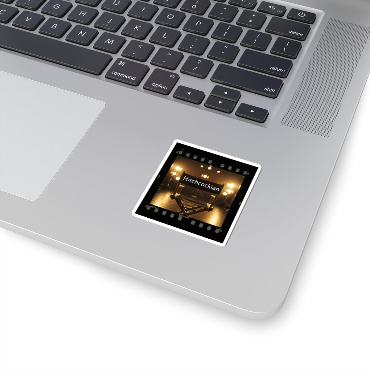 Hitchcockian Film Director Kiss-Cut Stickers for Movie Lovers, Filmmakers - Schmartypants