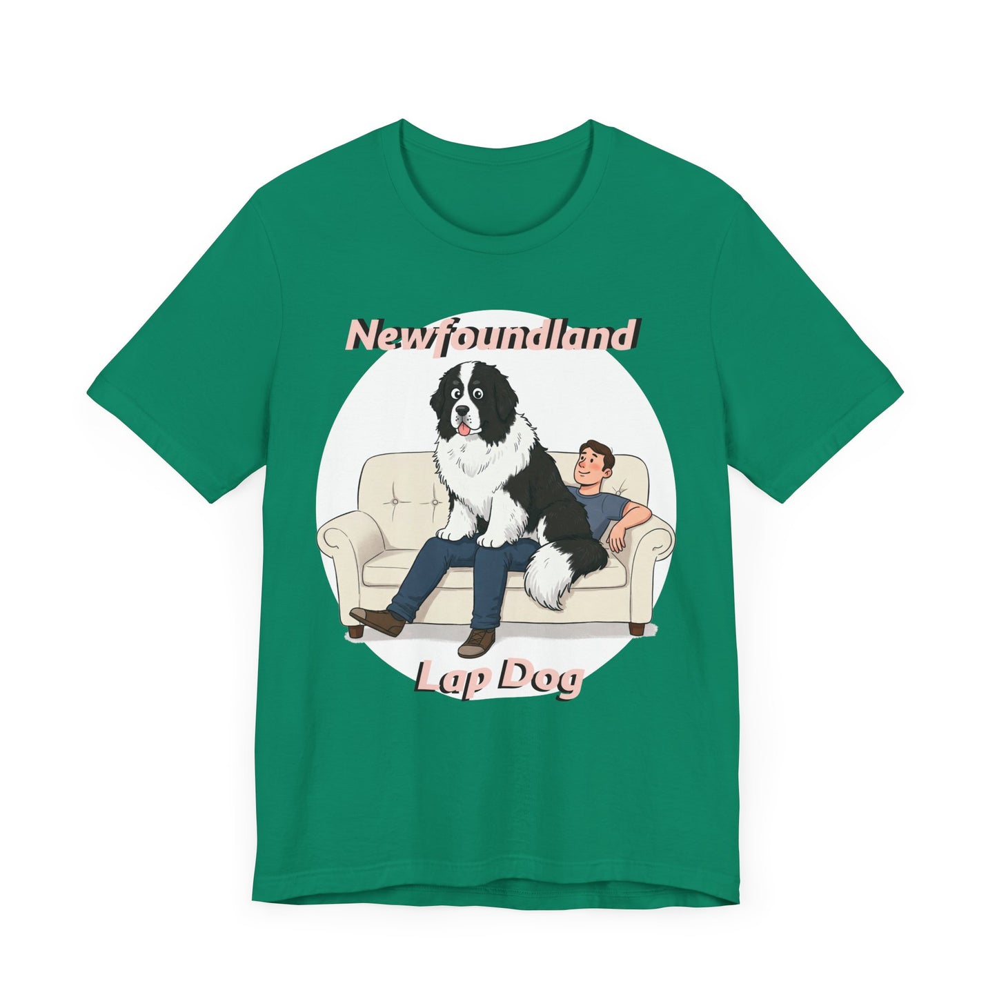 Hilarious Newfoundland Lap Dog Tee - Cozy Unisex Jersey Short Sleeve Shirt for Dog Lovers - Schmartypants
