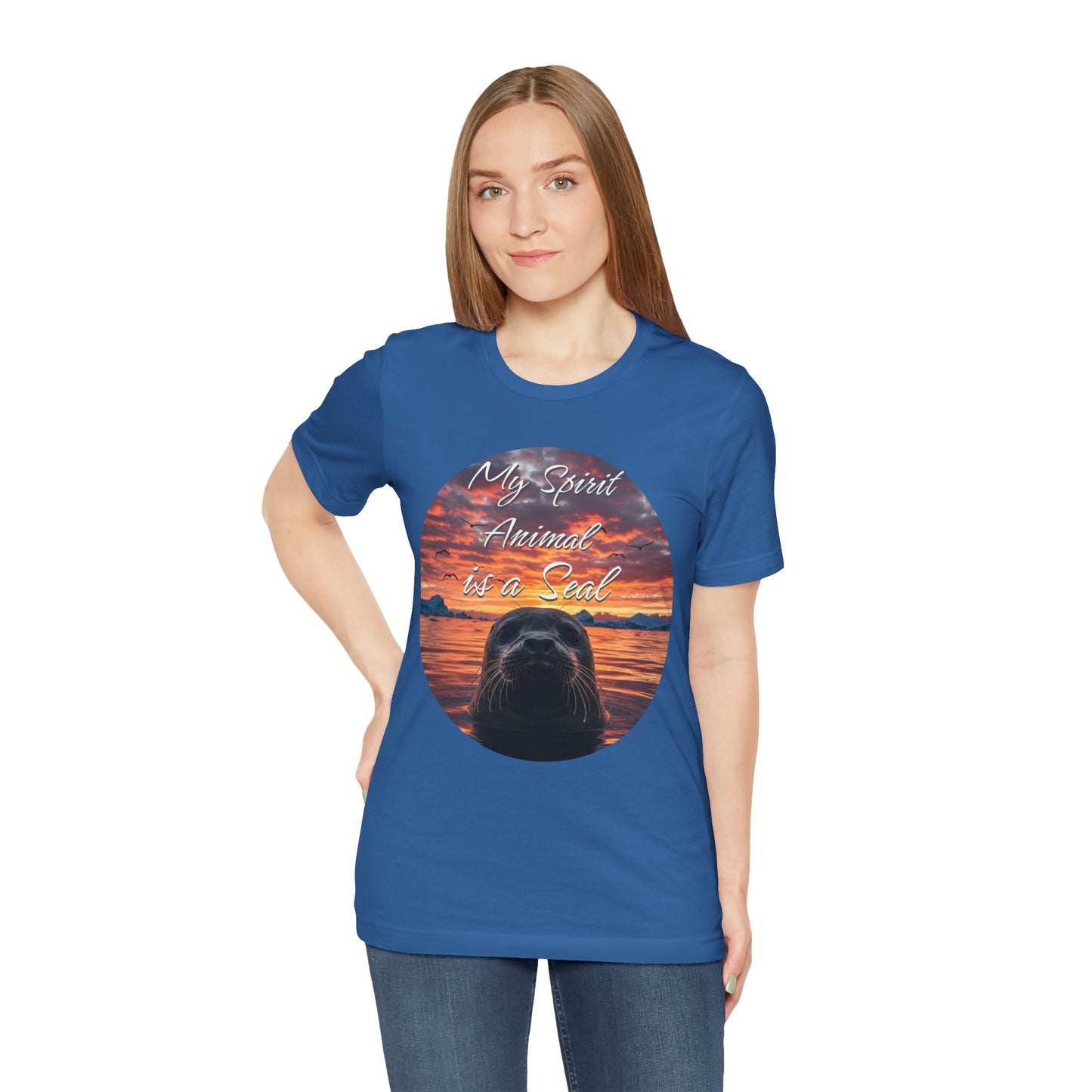 Seal Spirit Animal Ocean Wildlife Unisex Tee, My Spirit Animal is a Seal Shirt, Seal Lover Gift, Ocean Adventure Tee, Sea Animal Tee, Seal