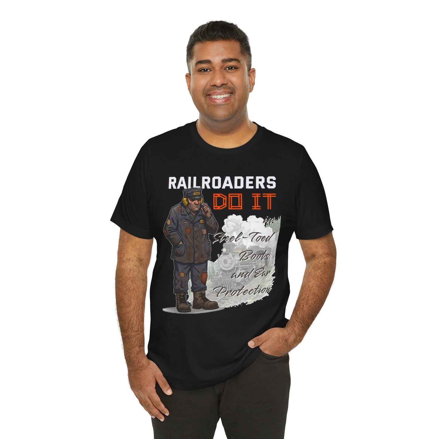 Funny Railroader Shirt, Train Lover Gift, Railroad Employee Tee, Conductor Gift, Railway Worker Shirt