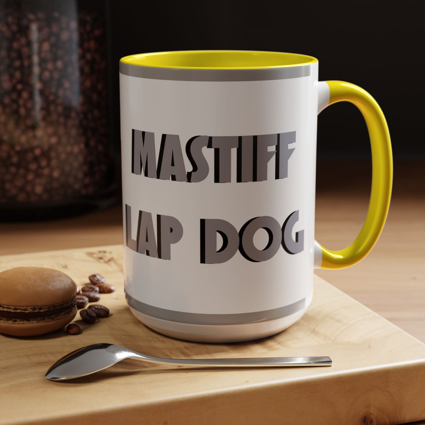 Mastiff Lap Dog Accent Coffee Mug - Perfect Funny Gift for Dog Lovers, Mastiff Breeders - Schmartypants