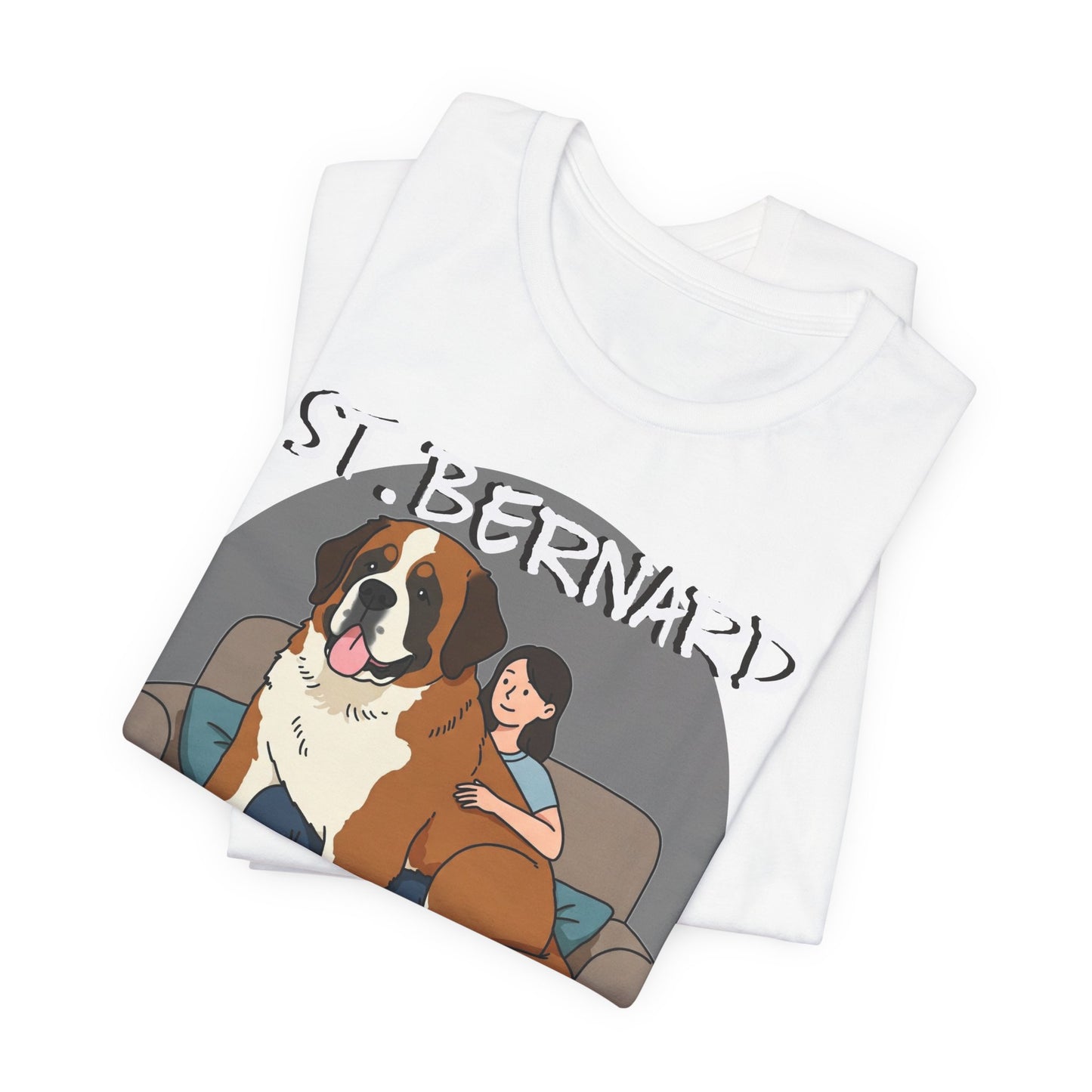 Funny St. Bernard Lap Dog Tee - Unisex Jersey Short Sleeve Tee for Dog Lovers - Schmartypants