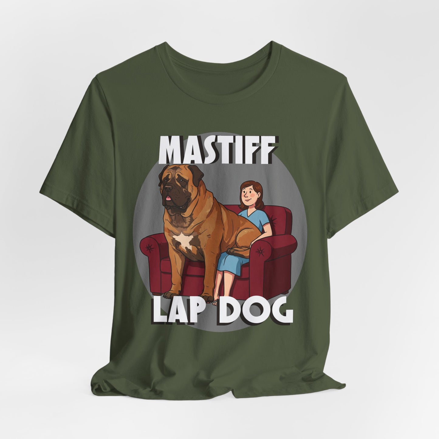 Mastiff Lap Dog T-Shirt – Hilarious and Comfy Tee for Dog Lovers - Schmartypants