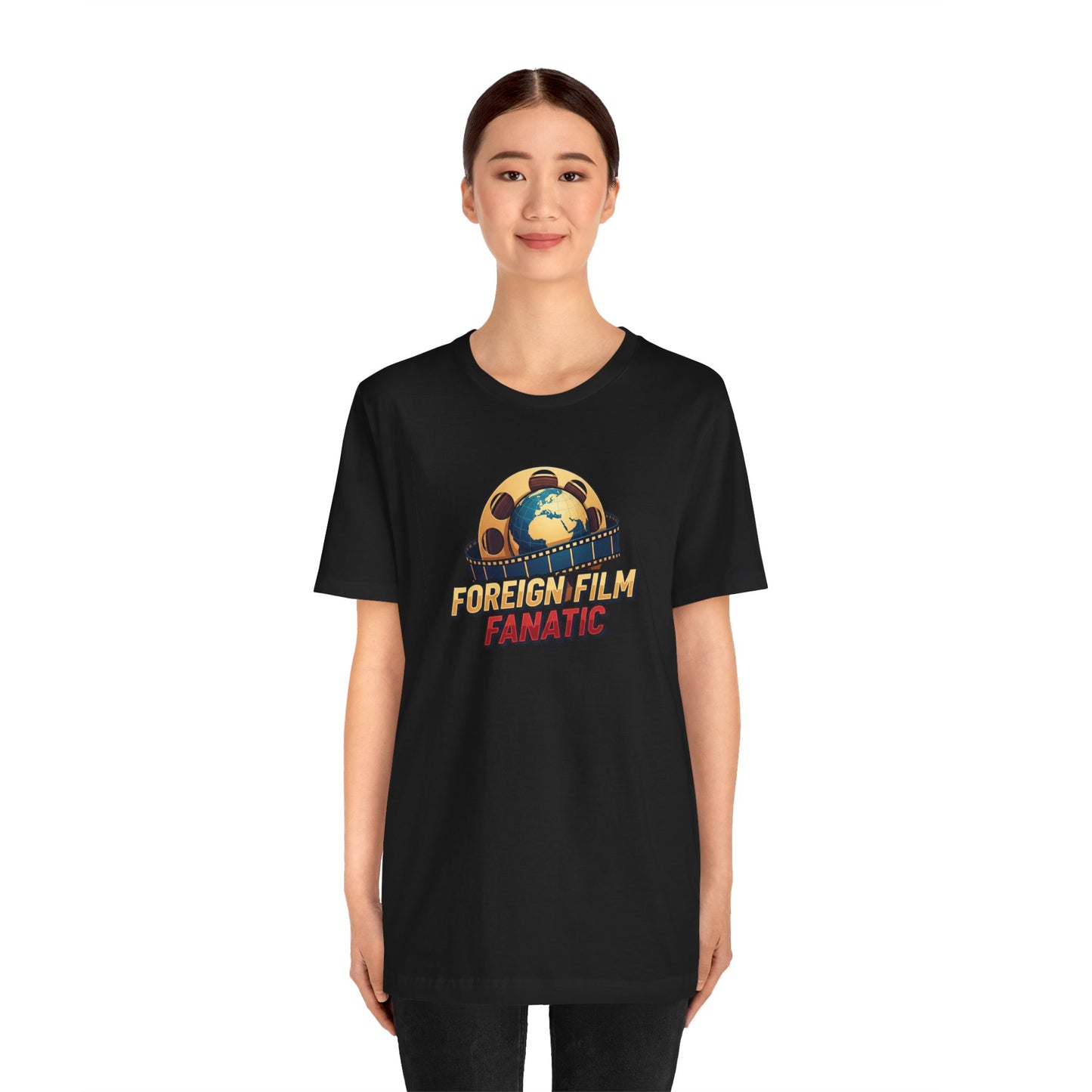 Foreign Film Fanatic Tee, Movie Lover T-Shirt, Cinema Enthusiast Apparel, Film Buff Gift, Unisex Short Sleeve Top, Casual Graphic Tee