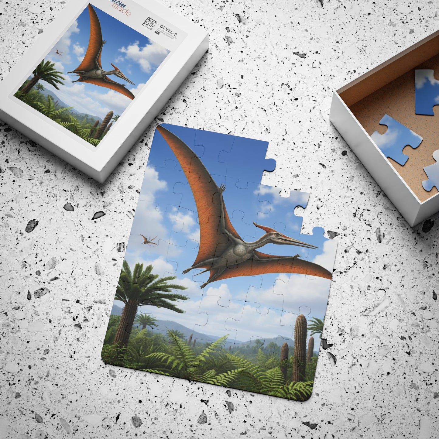 Pterosaur Jurassic Adventure Puzzle for Kids, 30-Piece Dinosaur Theme, Educational Fun, Creative Play, Ideal Gift for Birthdays