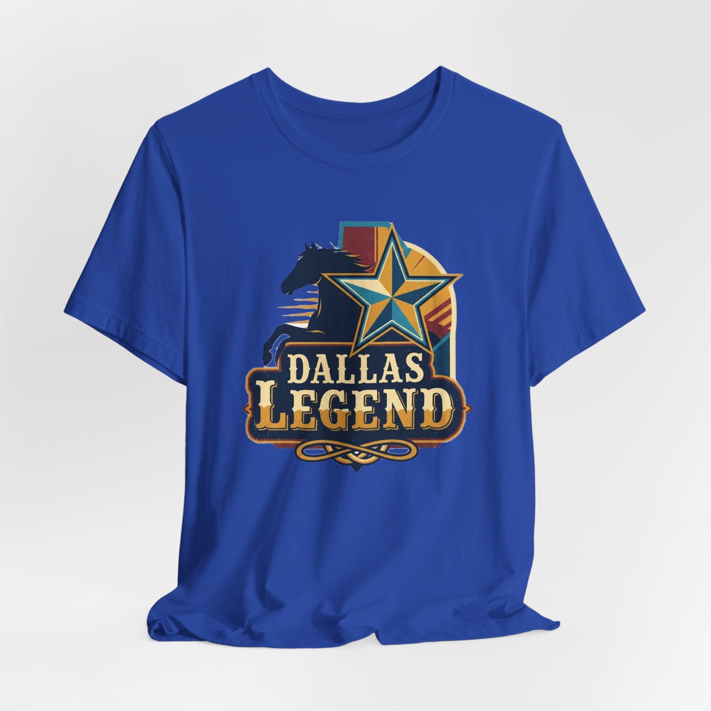 Dallas Legend Unisex Jersey Tee - Casual Style, Gift for Sports Fans, Comfort Wear, Game Day Apparel, Unique Shirt Design