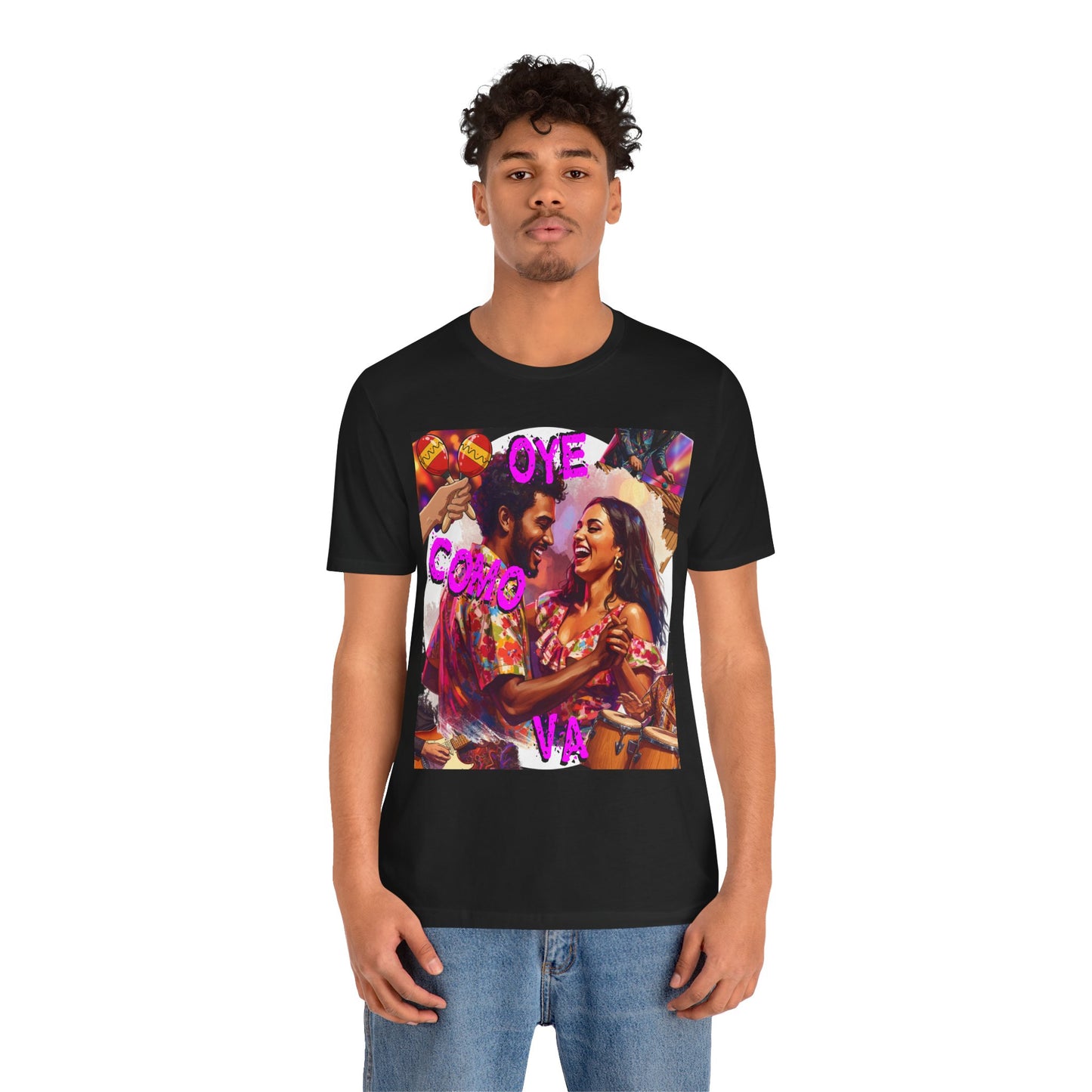 'Oye Como Va' Santana Inspired Tee for fans of Classic Rock and Latin Music