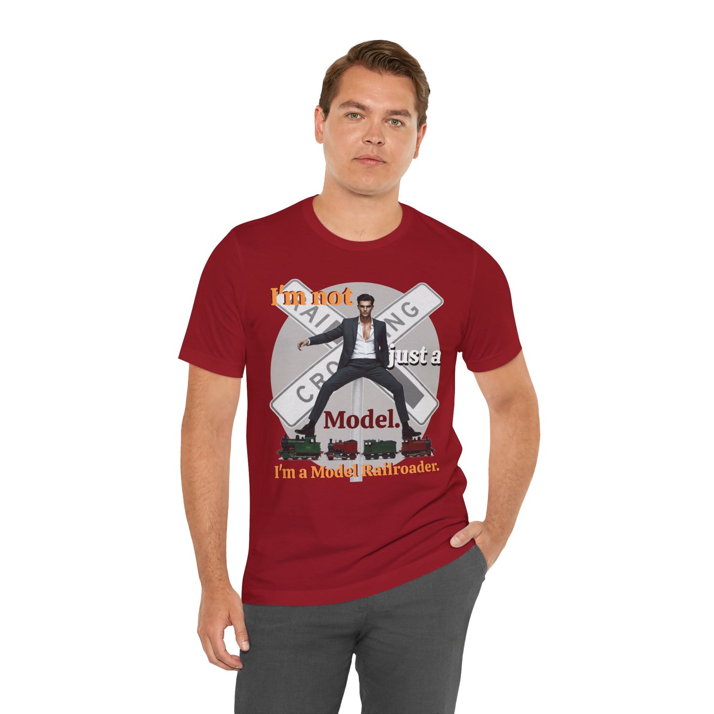 Funny Model Railroader Tee - Perfect Gift for Train Enthusiasts - Schmartypants