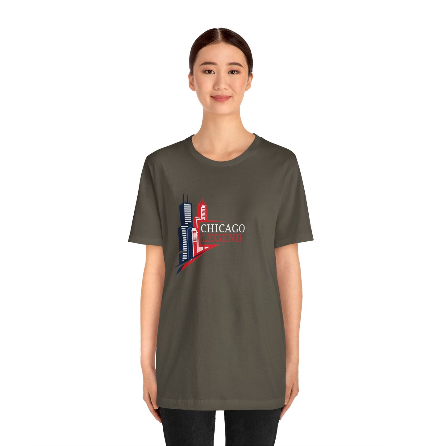 Classic Chicago Legend Graphic Unisex T-Shirt, Chicago Gift, City Pride Apparel, Urban Style Shirt, Travel Souvenir Tee
