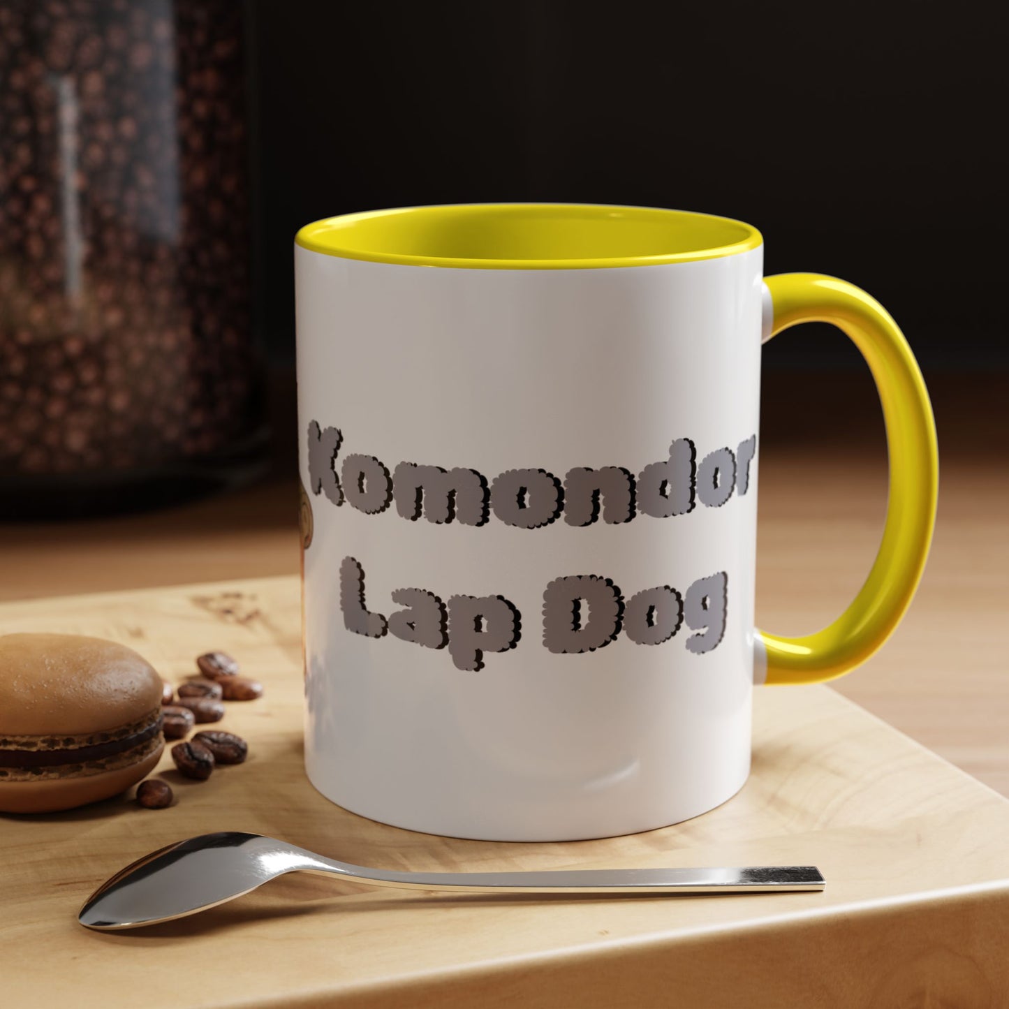 Komondor Lap Dog Coffee Mug - Funny Pet Lovers Gift - 11oz & 15oz - Schmartypants