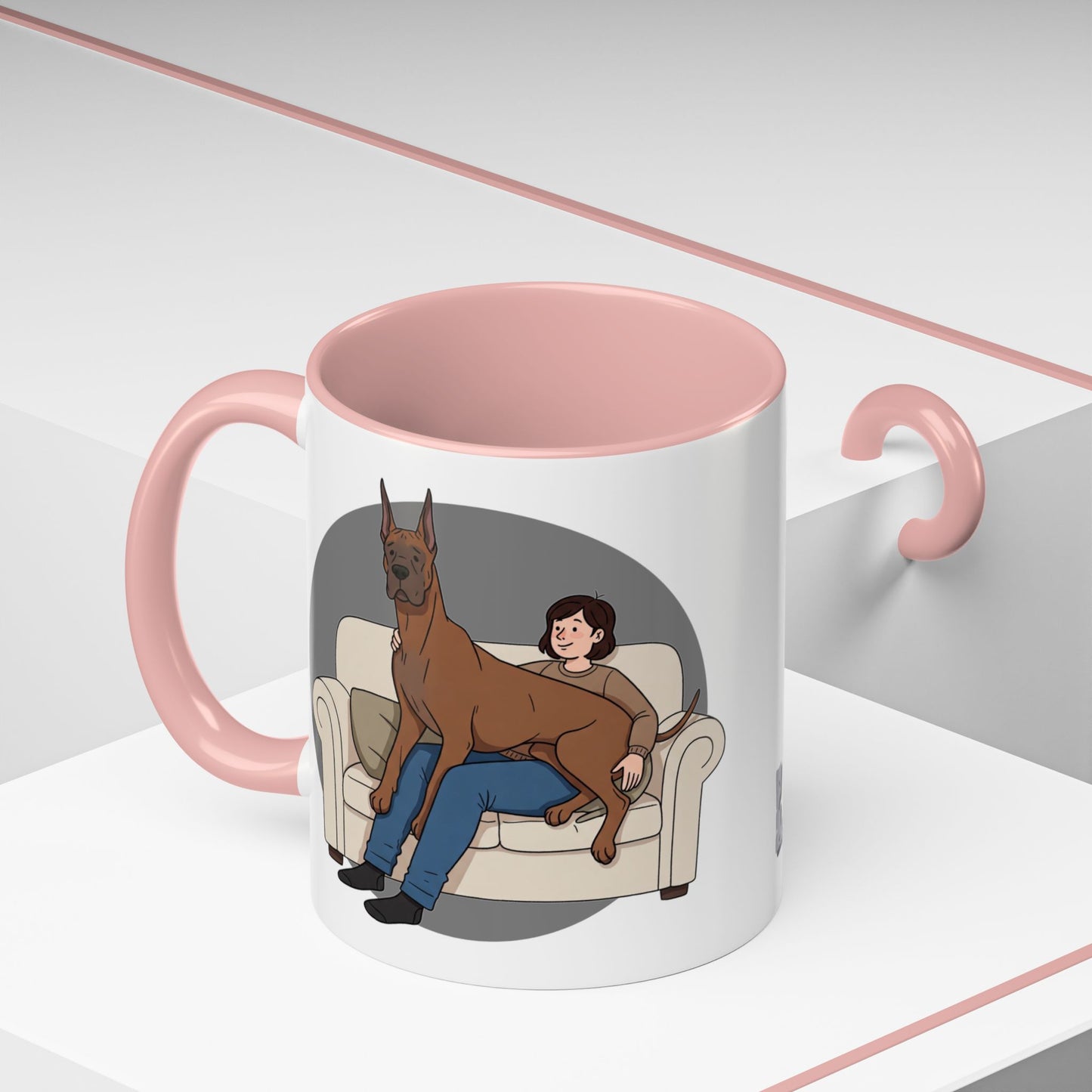 Great Dane Lap Dog Coffee Mug - Funny Pet Lover Gift - Schmartypants