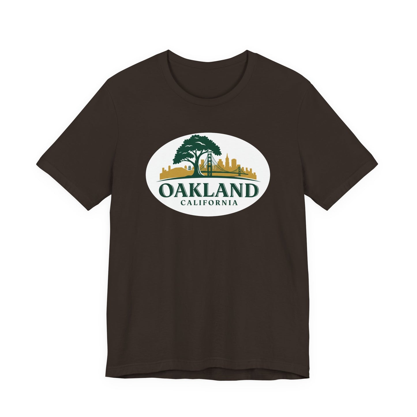Oakland Cityscape Unisex Jersey Tee, Casual Wear, Gifts for Him/Her, Summer Fashion, Oakland California T-Shirt, Oakland Souvenir