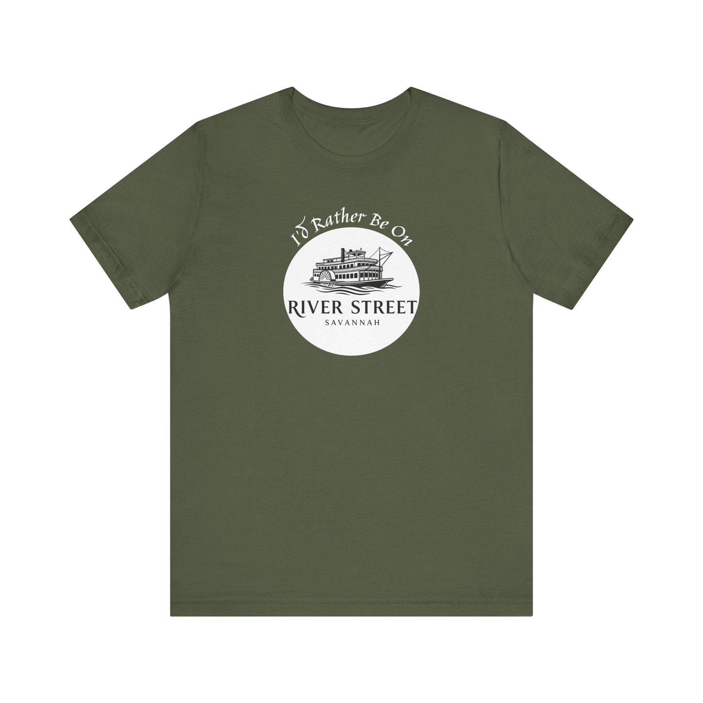 Savannah River Street Tee - I'd Rather Be On River Street, Casual T-Shirt, Travel Lover Gift, Summer Wear, Vacation Apparel, Unique Souvenir