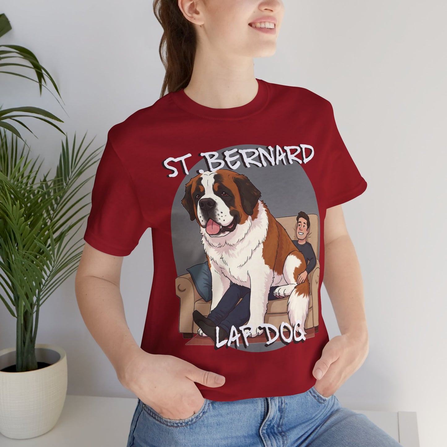 St. Bernard Funny Dog Tee - Unisex Jersey Short Sleeve T-Shirt - Schmartypants