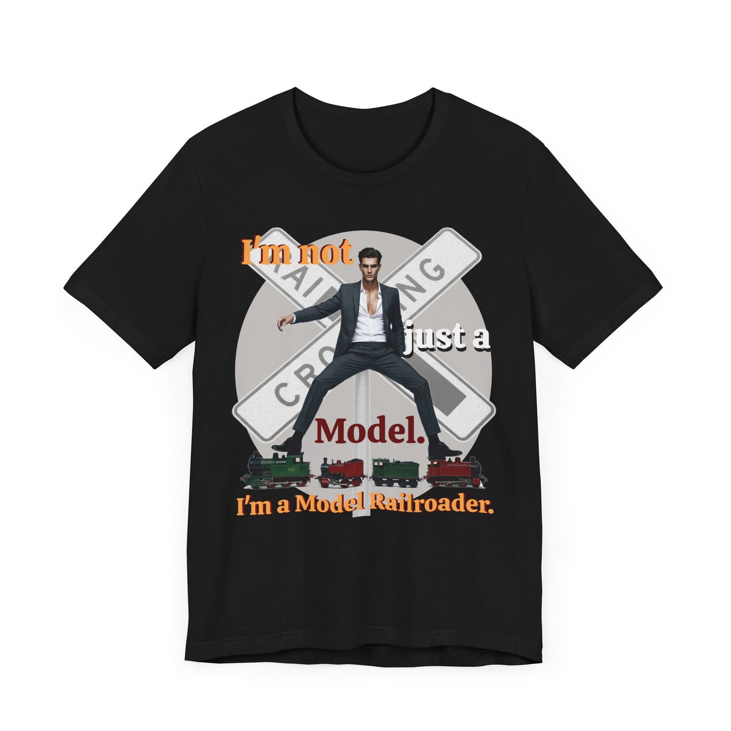 Funny Model Railroader Tee - Perfect Gift for Train Enthusiasts - Schmartypants