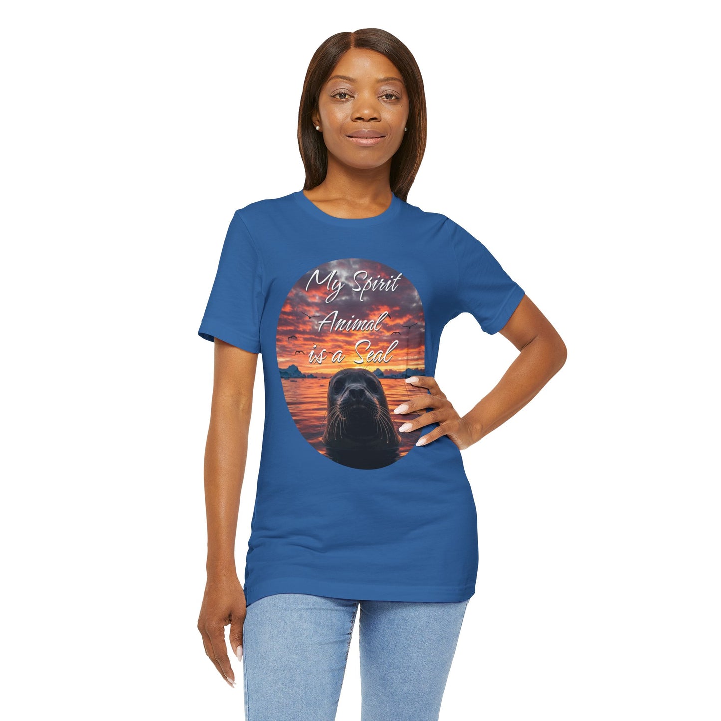 Seal Spirit Animal Ocean Wildlife Unisex Tee, My Spirit Animal is a Seal Shirt, Seal Lover Gift, Ocean Adventure Tee, Sea Animal Tee, Seal
