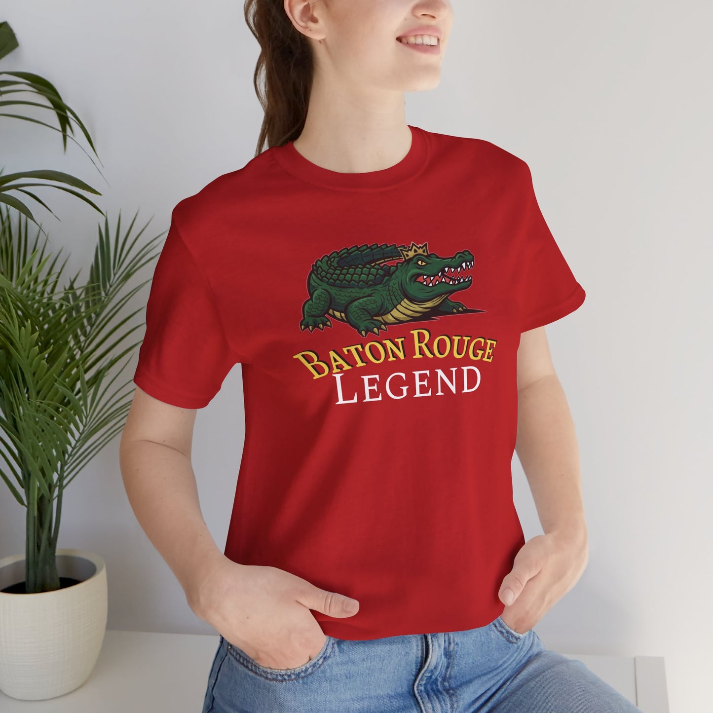 Baton Rouge Legend Tee, Unisex Graphic T-Shirt, Casual Wear, Gift Idea for College Students, Souvenir Apparel