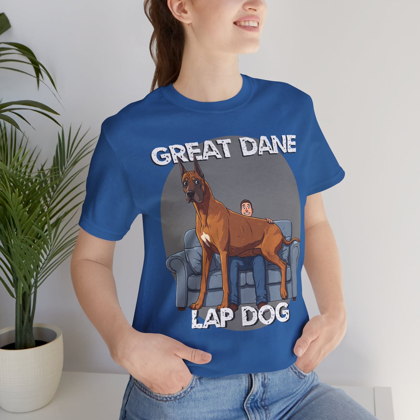 Great Dane Lap Dog Unisex Tee - Hilarious Dog Lover Graphic T-Shirt - Schmartypants