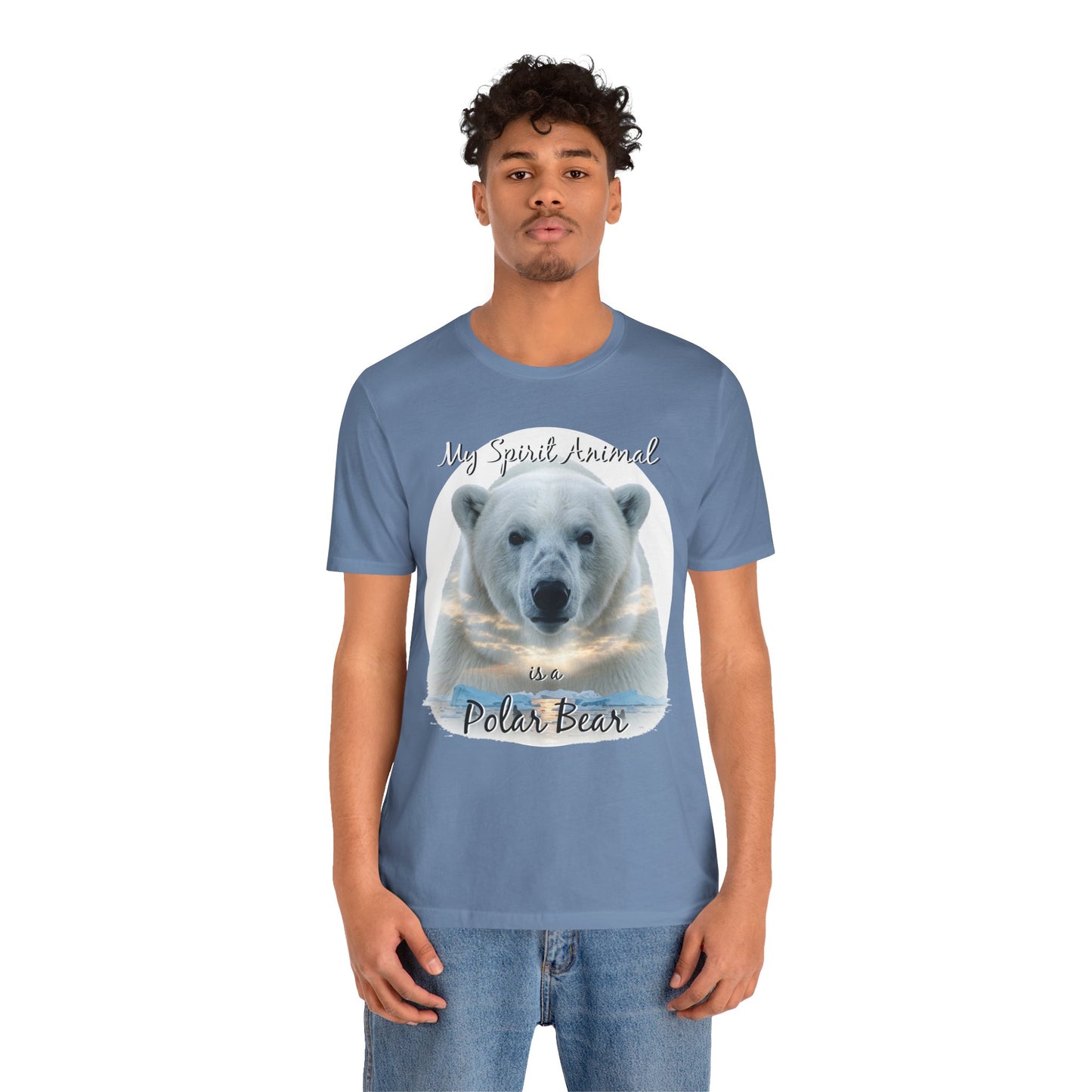 Polar Bear Tee, My Spirit Animal, Wildlife Lover Gift, Alaskan Traveler Shirt, Nature Enthusiast Top, Arctic Wildlife Apparel