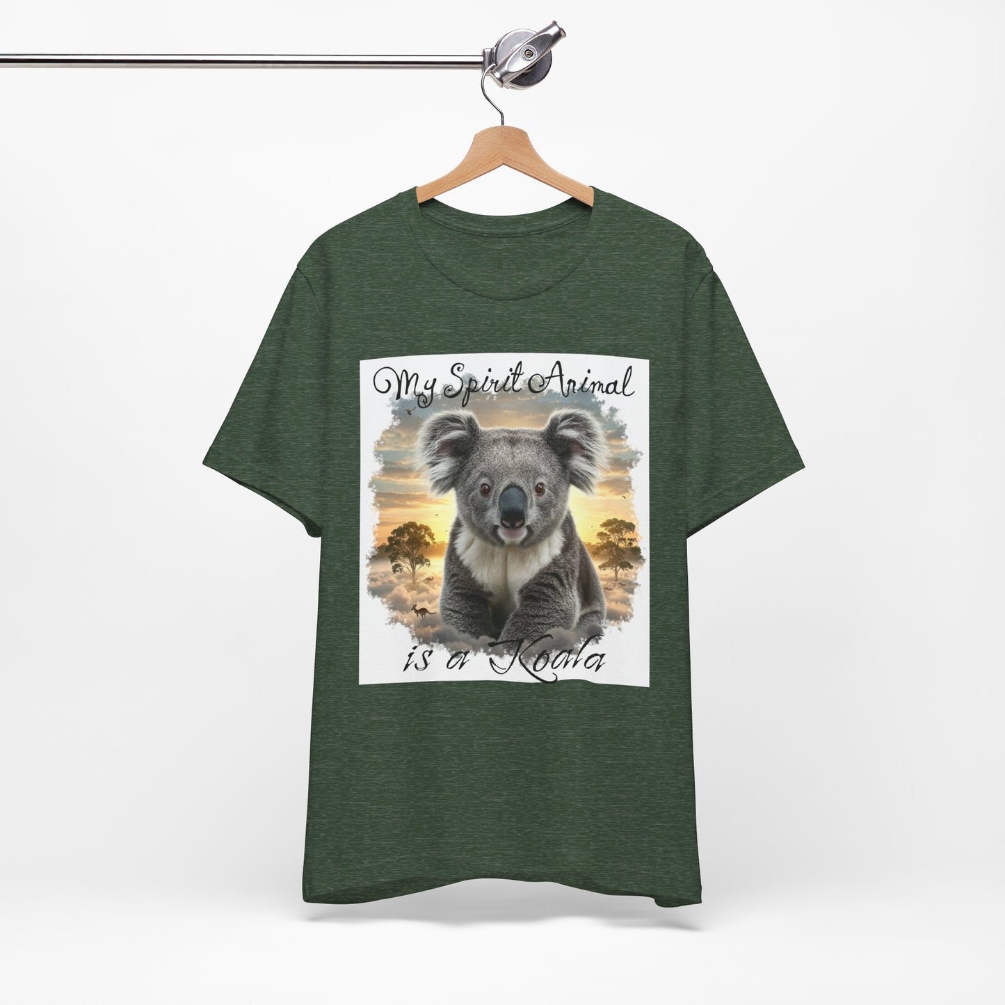 'My Spirit Animal is a Koala' Unisex Jersey Tee - Nature Lover's Gift - Beautiful Aussie Shirt - Schmartypants