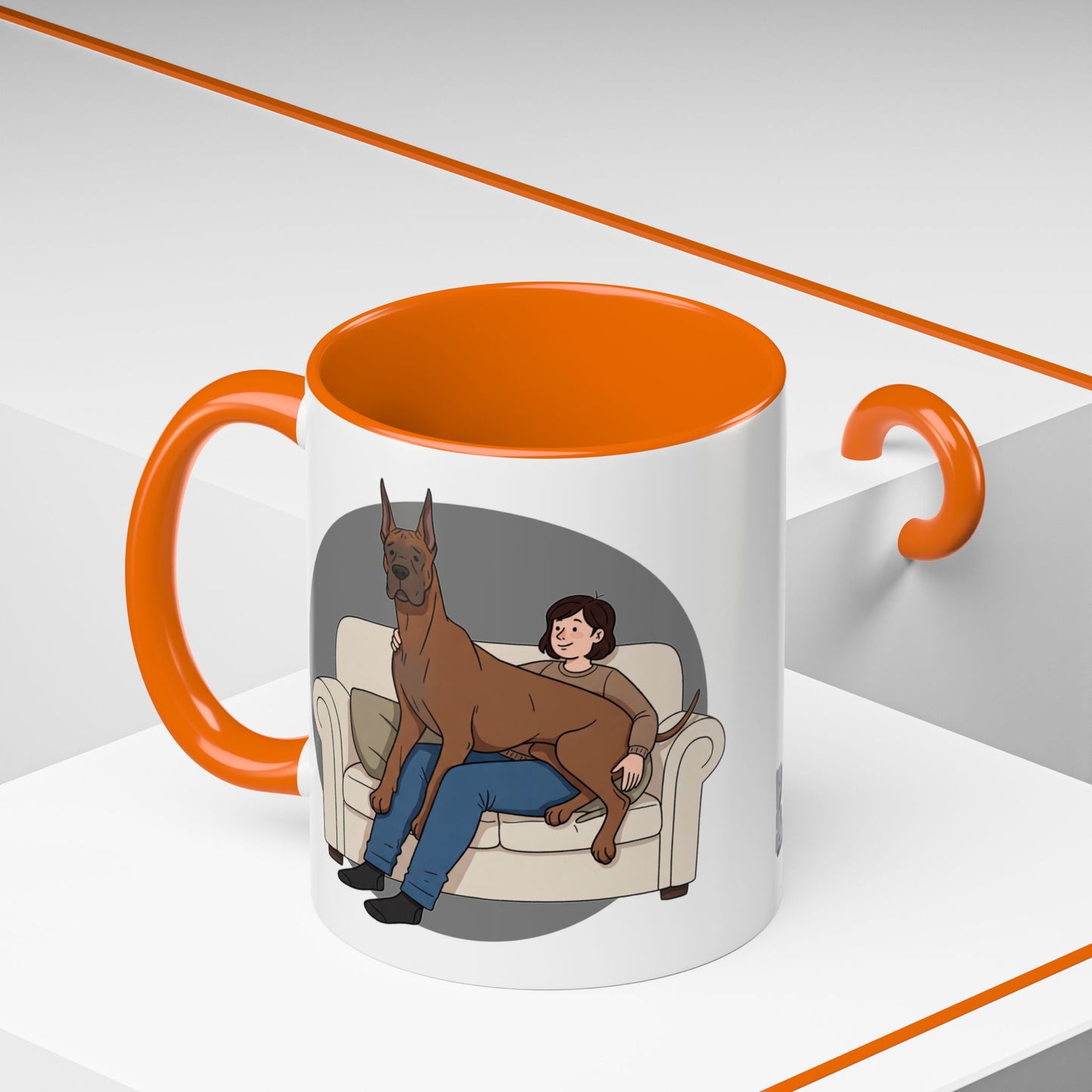Great Dane Lap Dog Coffee Mug - Funny Pet Lover Gift - Schmartypants