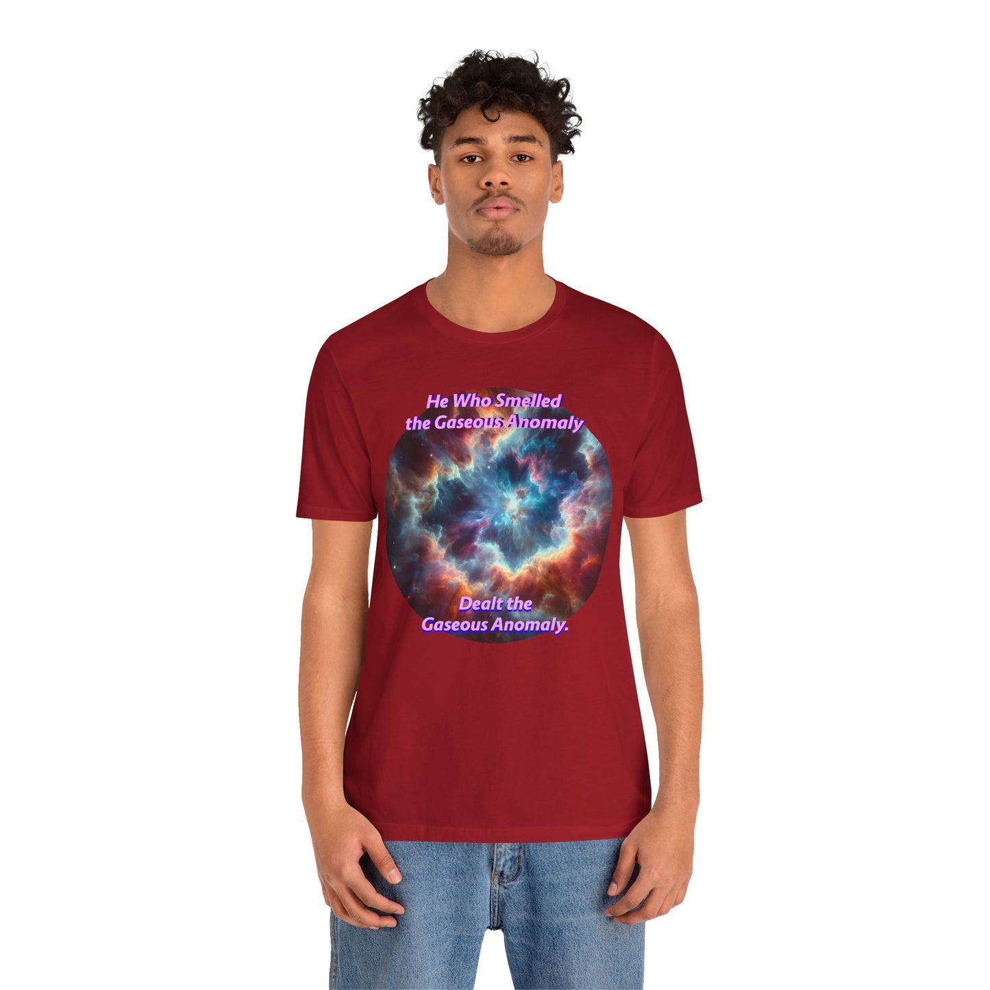 Hilarious Gaseous Anomaly Tee - Unisex Jersey Short Sleeve T-Shirt - Science Fiction Lovers - Star Trek Fans - Schmartypants