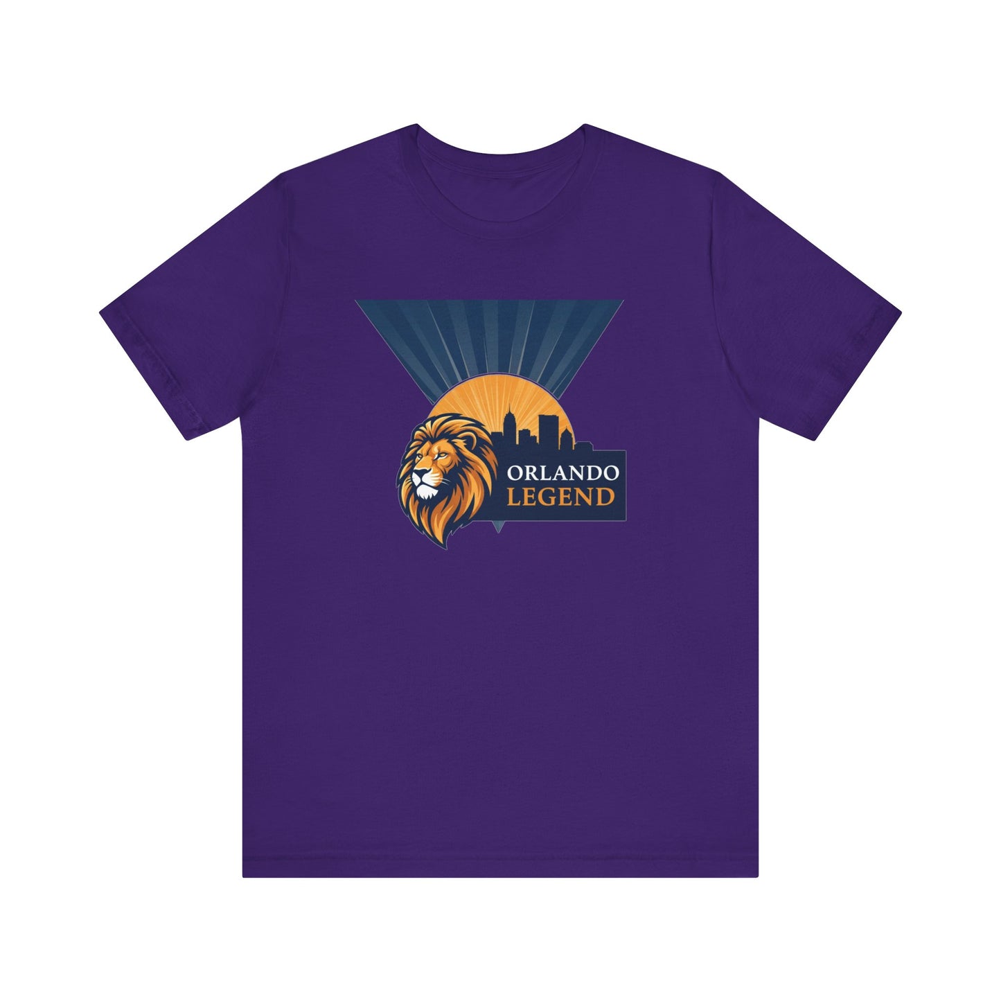 Orlando Legend Unisex Tee, Casual Graphic Tee, Lion Design Shirt, Gift for Fans, Everyday Wear, Florida Souvenir T-shirt